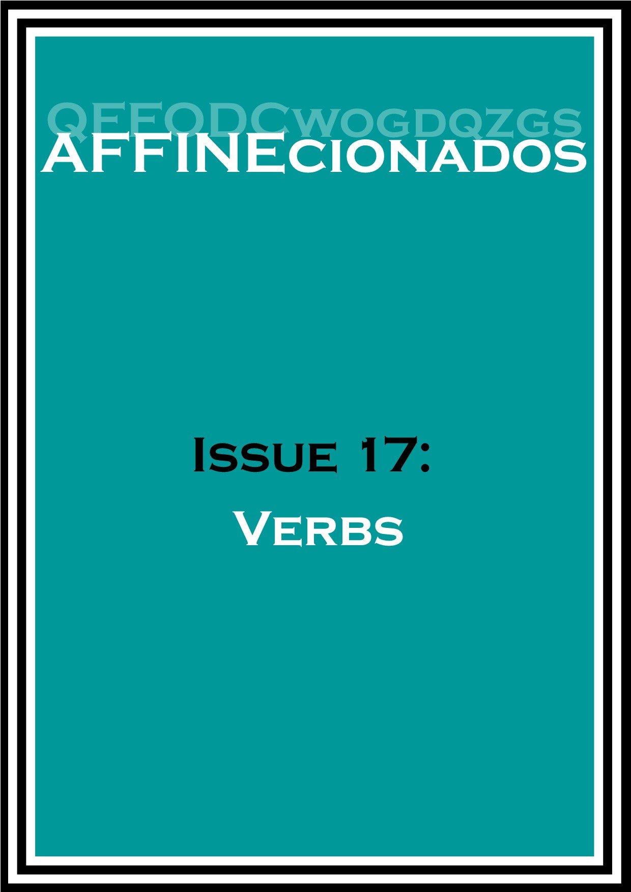 Affinecionados Book 17: Verbs 1