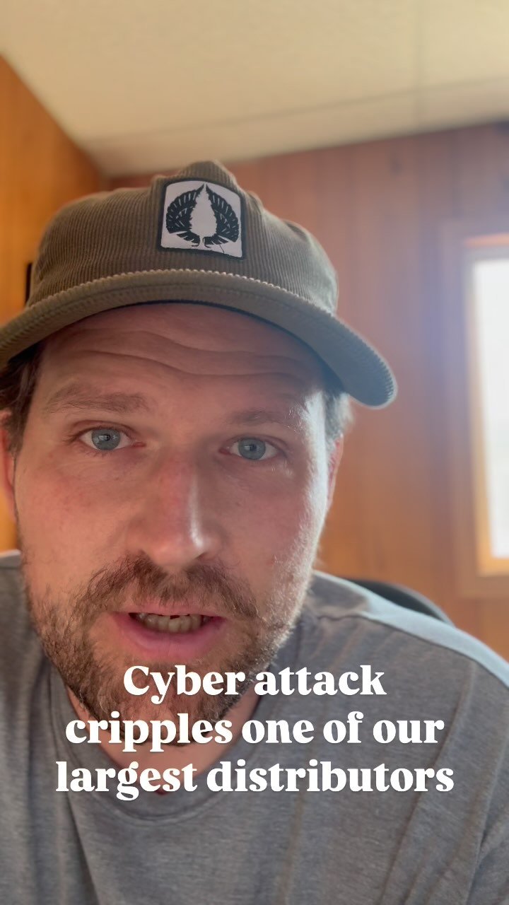 An interesting moment to reflect or how fragile our food system is as one of our largest distributors fell victim to a cyber attack and operations have all but been driven to a halt.
After our order on Saturday was canceled, we had hoped to get a de