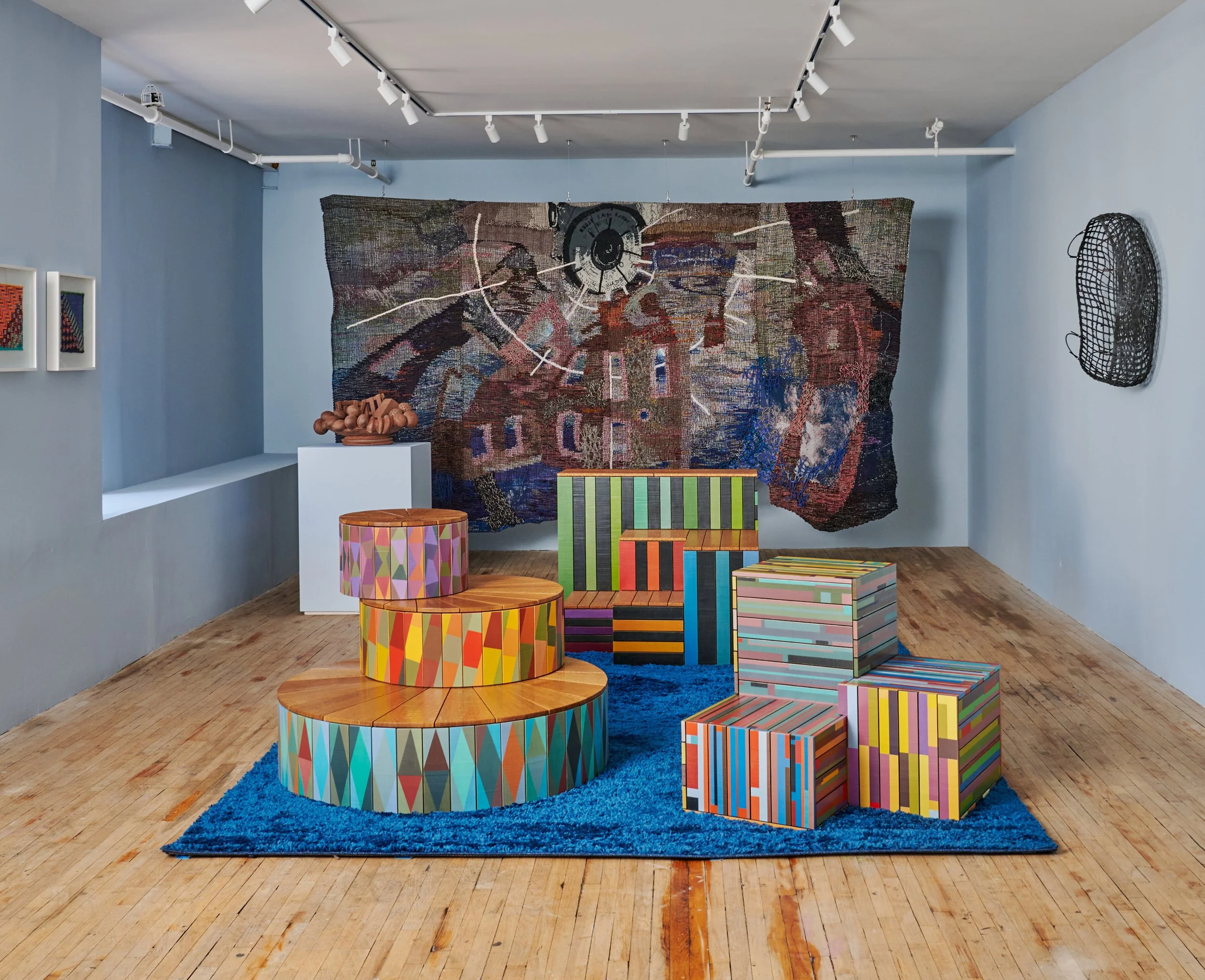 "Labor & Adornment: Radical Craft in America," 2026, Superhouse, New York, NY with works by Liz Collins, Syd Carpenter, Tom Loeser, and Sarita Westrup (Photo courtesy of Matthew Gordon and Superhouse)