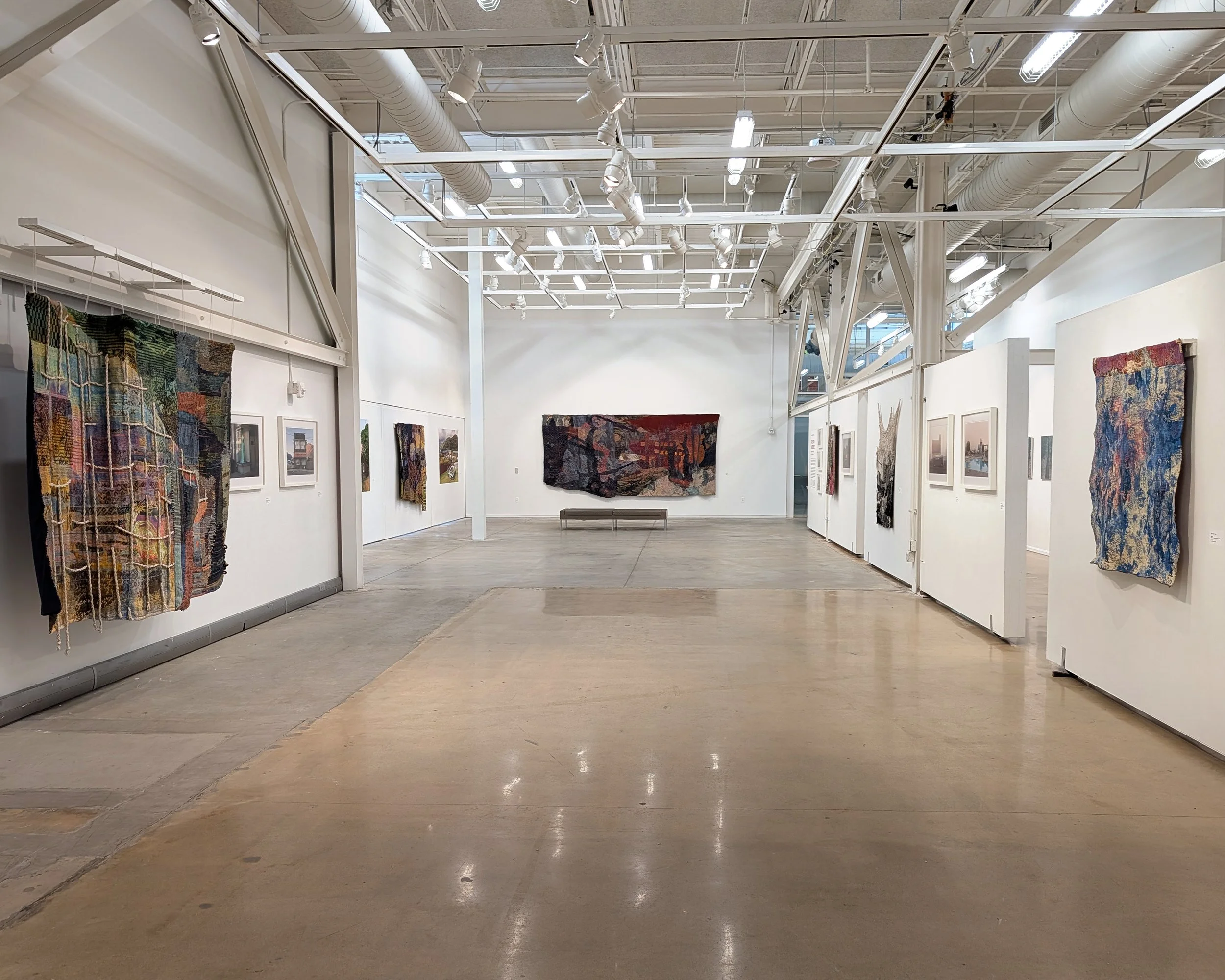 "Collective Landscapes," 2026, Pearlstein Gallery (Drexel University), Philadelphia, PA with photographs by Matthew Ludak (Photo courtesy of Mark Stockton)