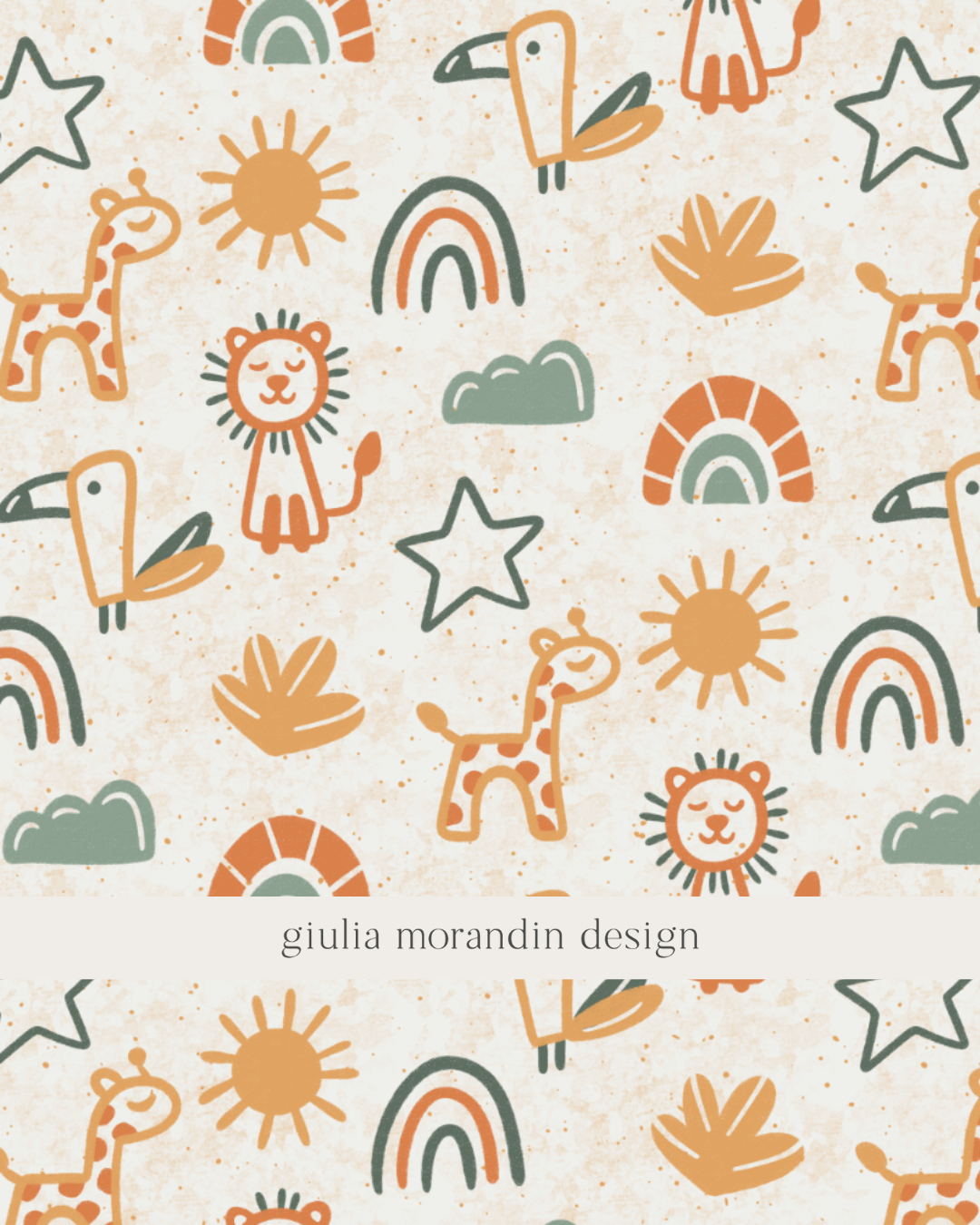 Jungle Tales Surface Pattern Design