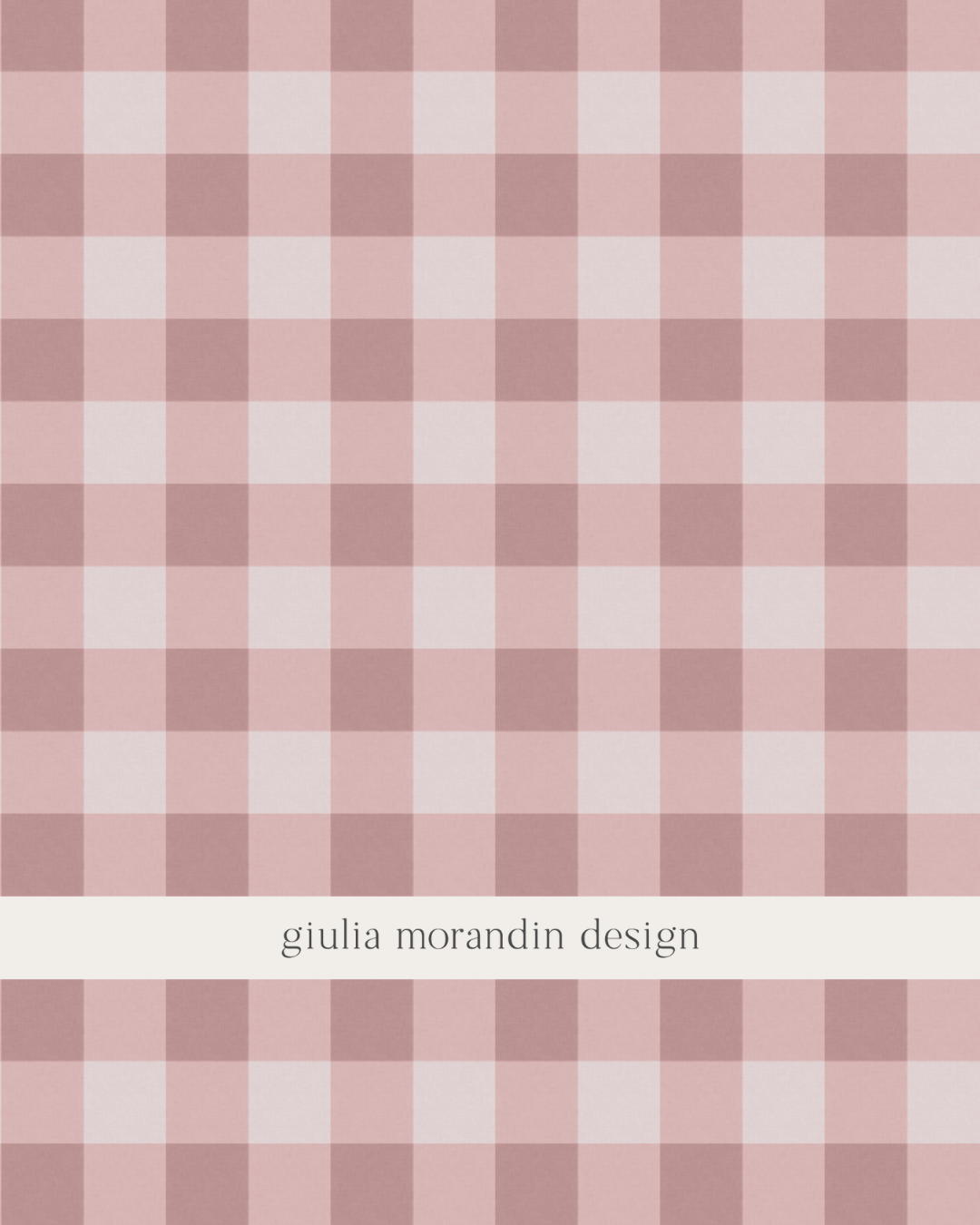 pink gingham Pattern Design