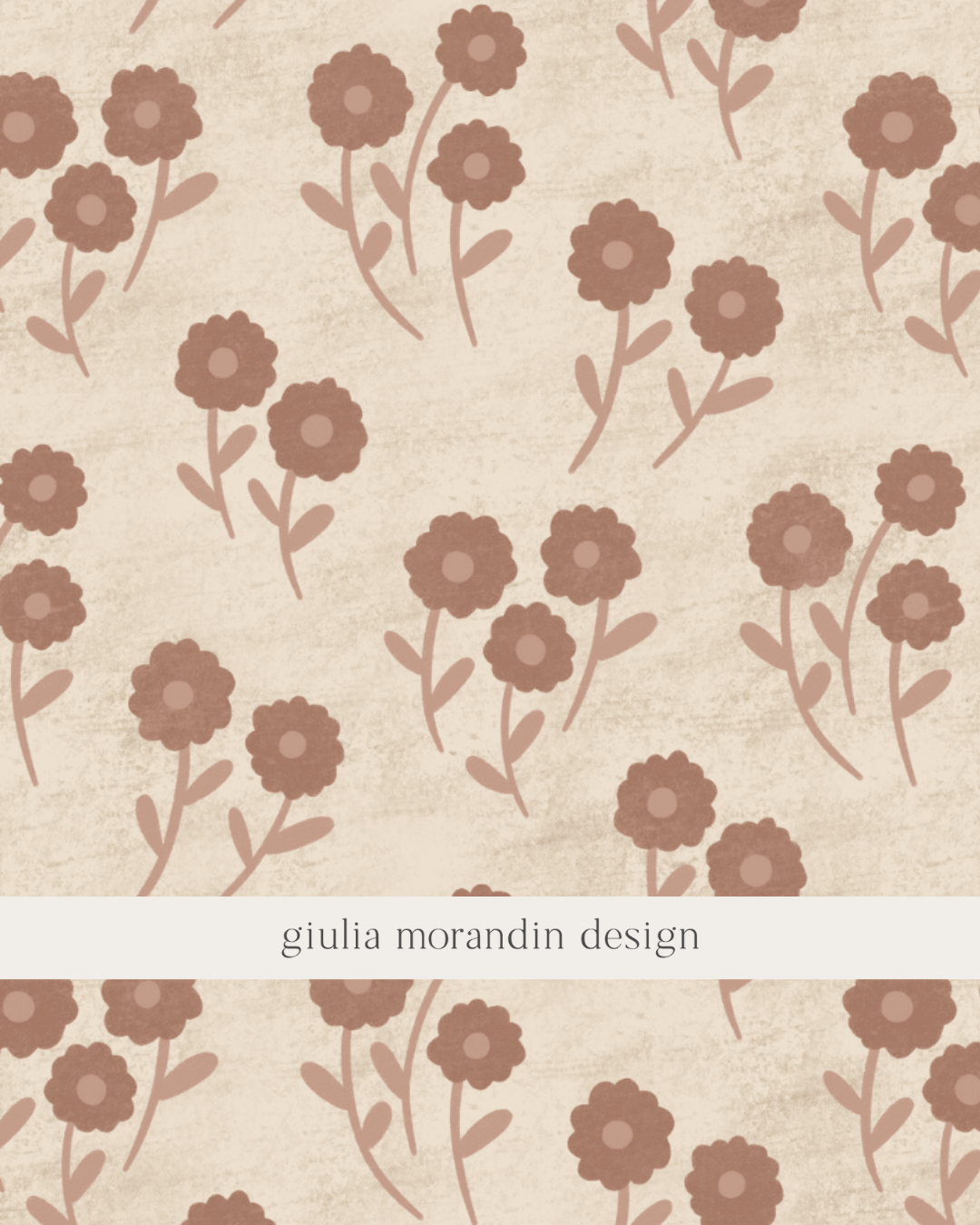 Botanical Flowers Surface Pattern Design