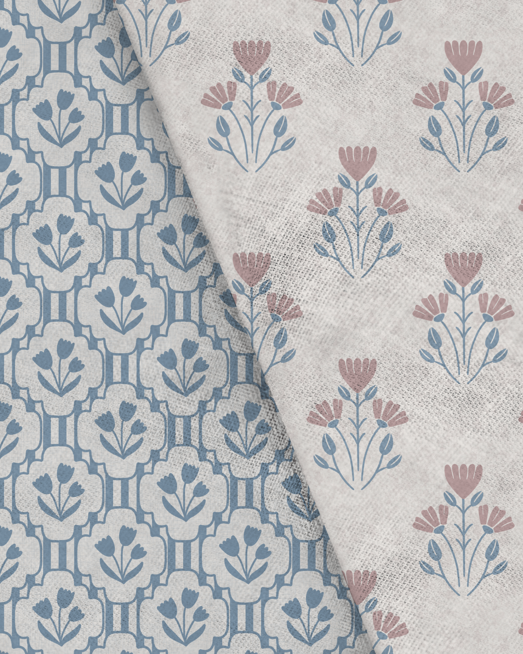 Preppy Florals Surface Pattern Design