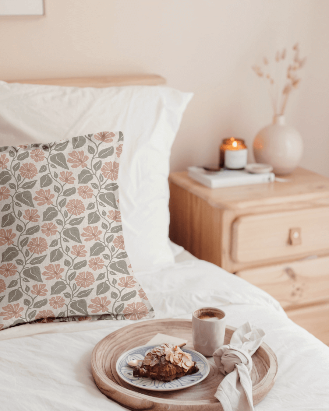 Farmhouse Floral Pillow