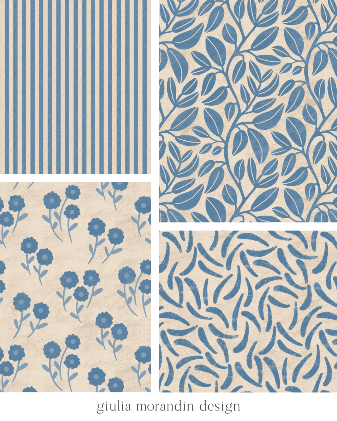 Botanical Leaves Surface Design Collection