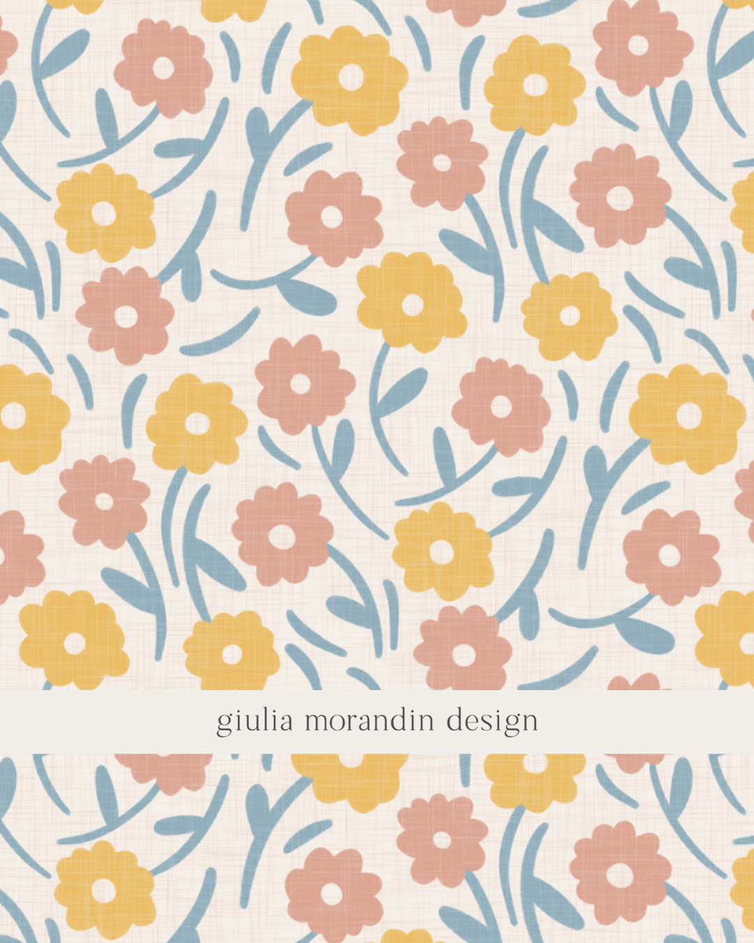Spring Flowers Surface Pattern Design
