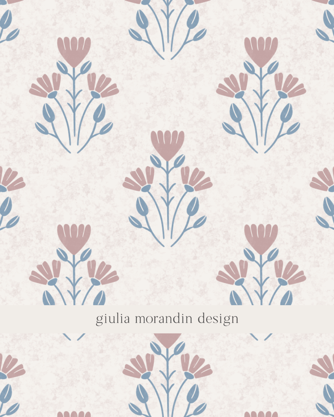 Preppy Florals Surface Pattern Design