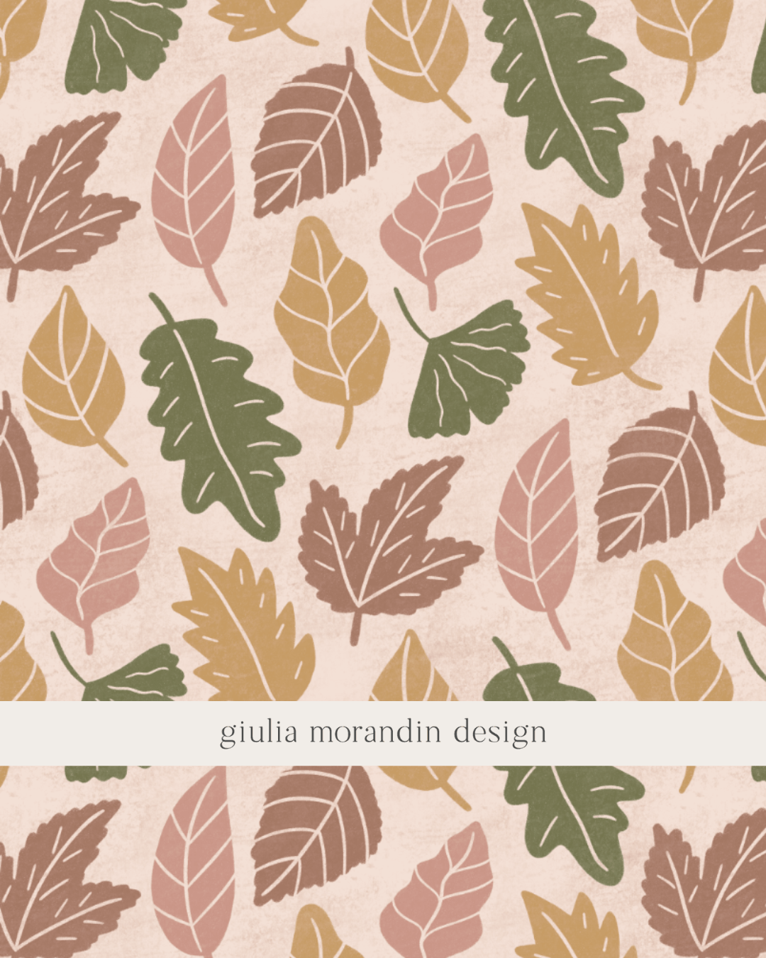 fall leaves surface pattern design