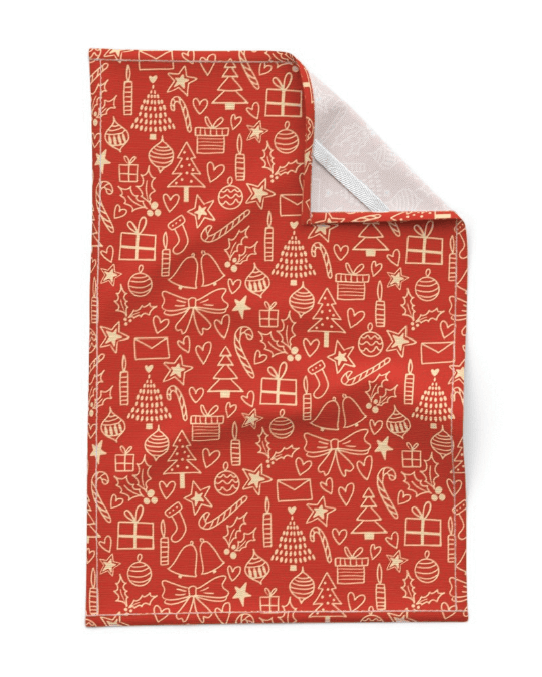 Christmas Tea Towel Surface Pattern Design