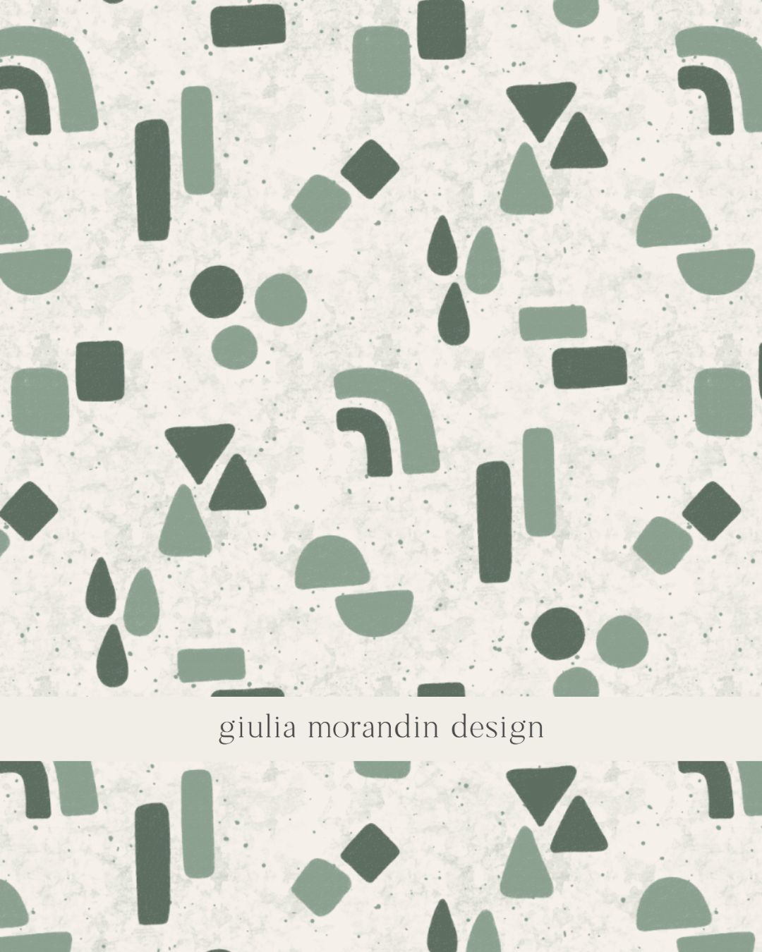 Green Geometric Surface Pattern Design