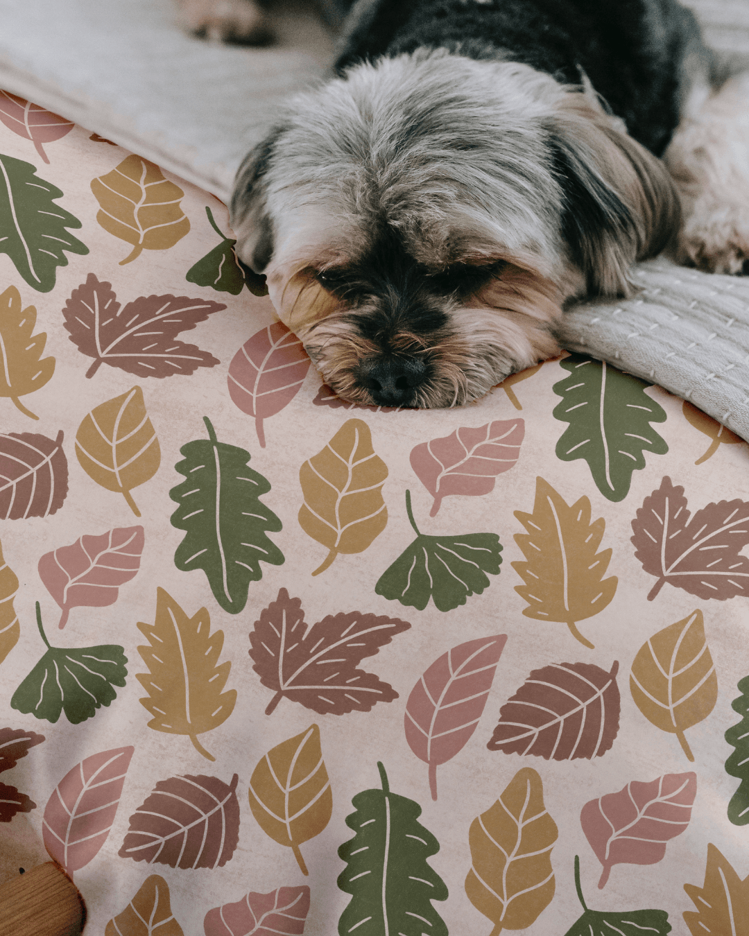 fall leaves duvet cover design