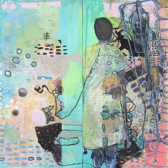 Chaos of Pain 24"x24" $800