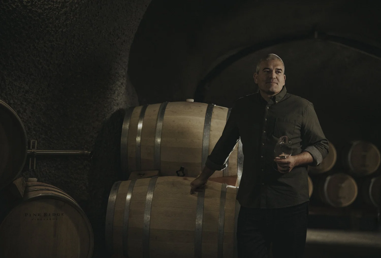 A portrait in the cellar