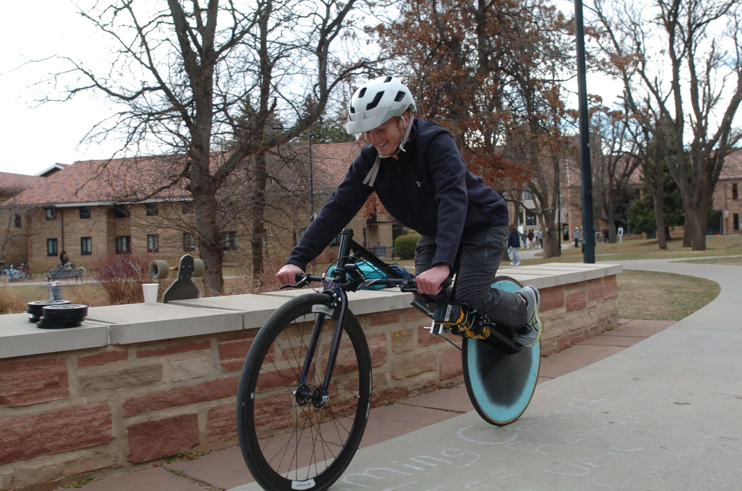 The Tron Drill Bike in the endurance challenge.