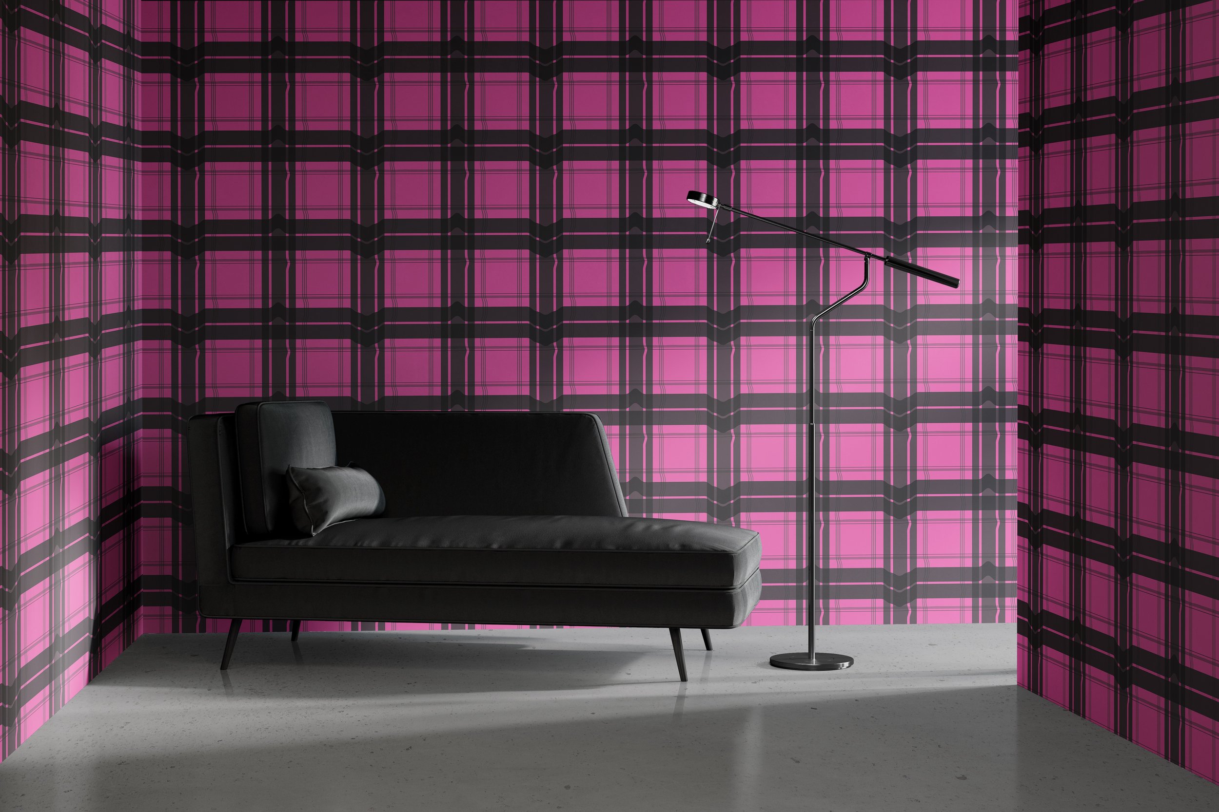 Warped Plaid Wallpaper — Anthony W Design - Interior Design + Unique  Wallpaper & Furniture
