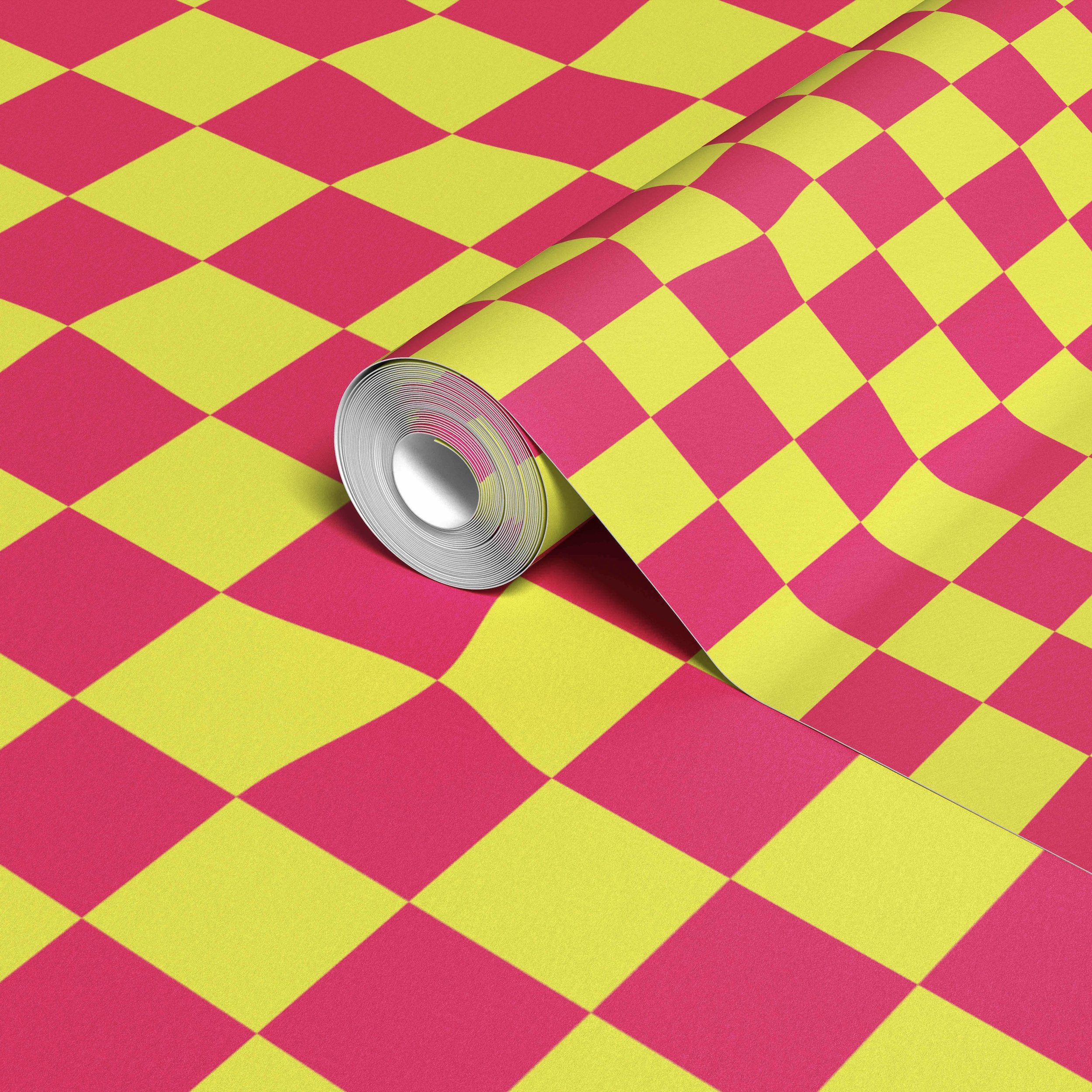 Warped Checkerboard Highlighter Hot Pink.jpg