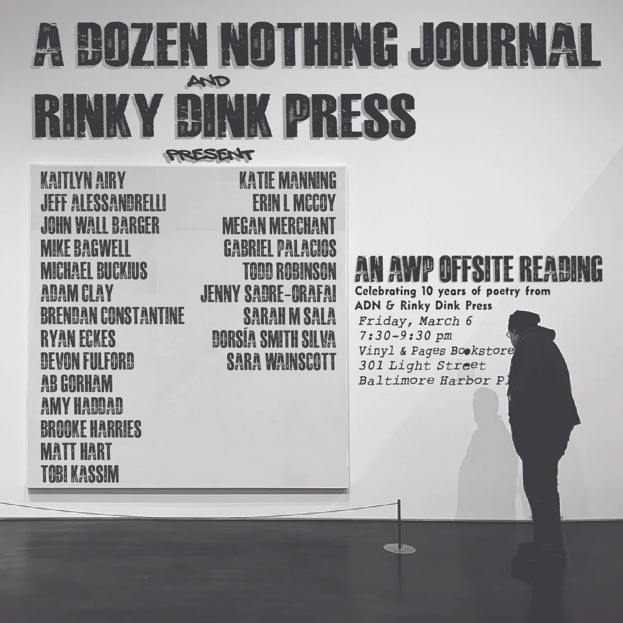 A Dozen Nothing Journal & Rinky Dink Press Reading