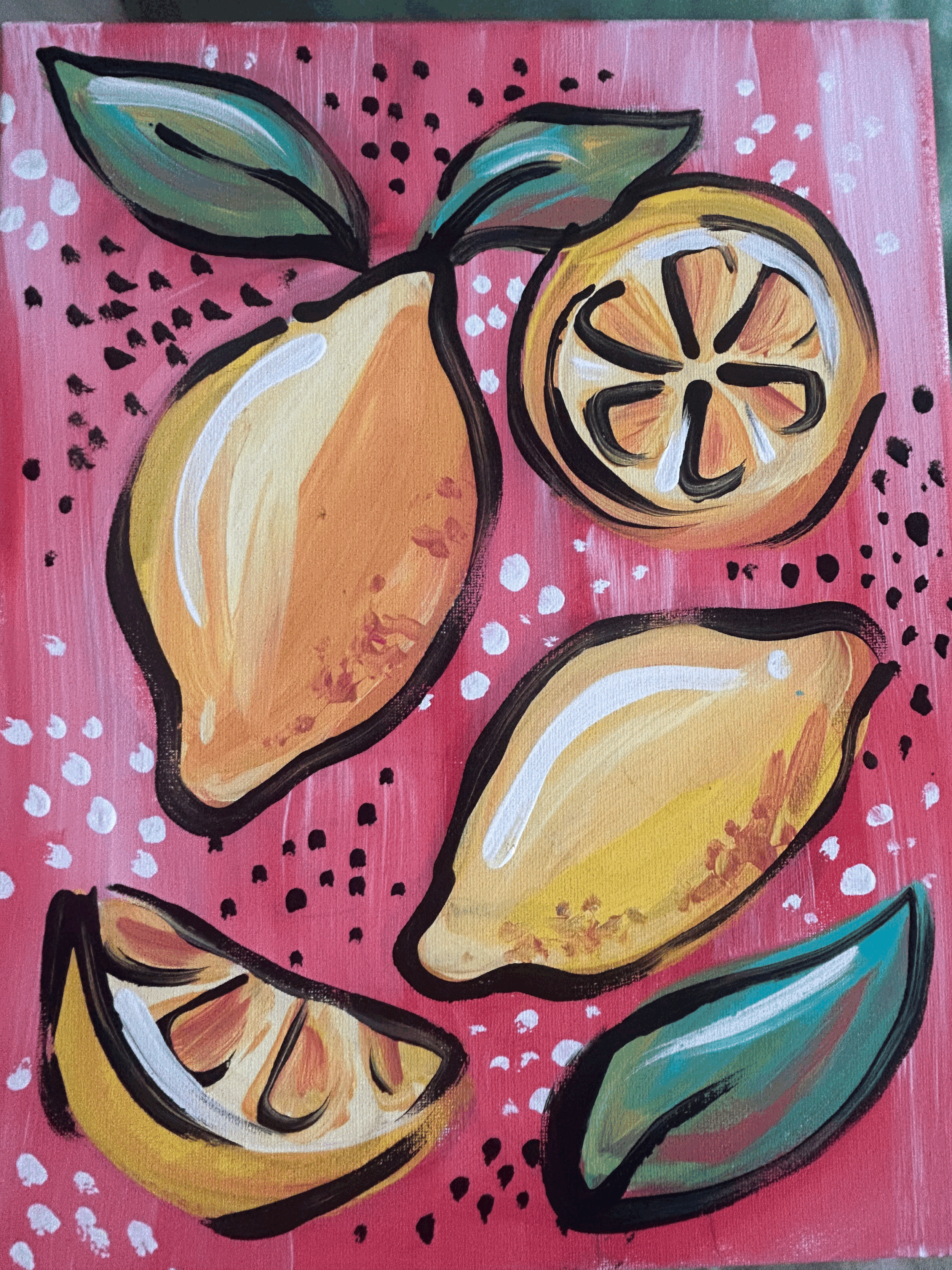 Lemons Canvas Paint Class - June 13th