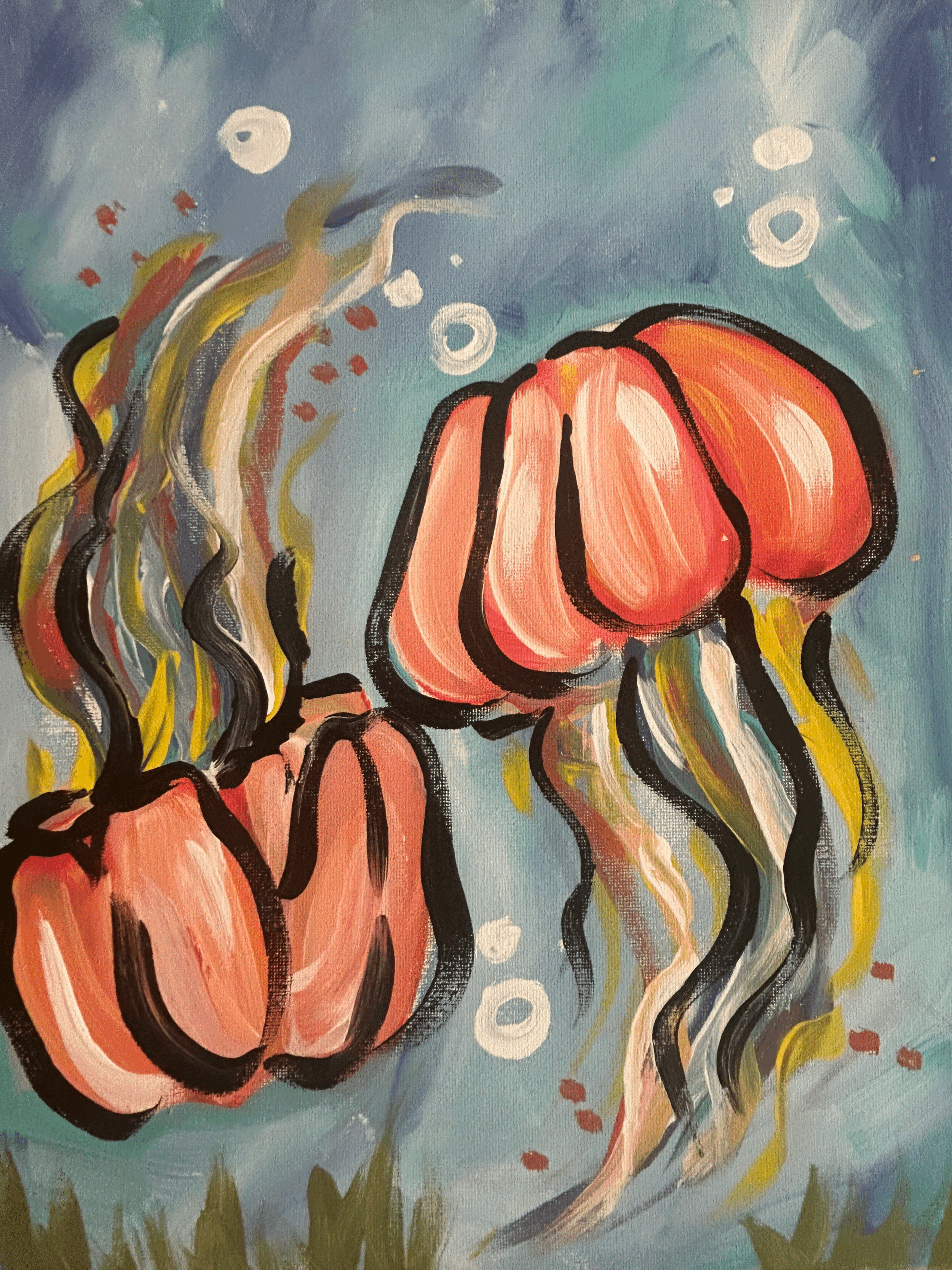 Jellyfish Canvas Paint Class - June 26th