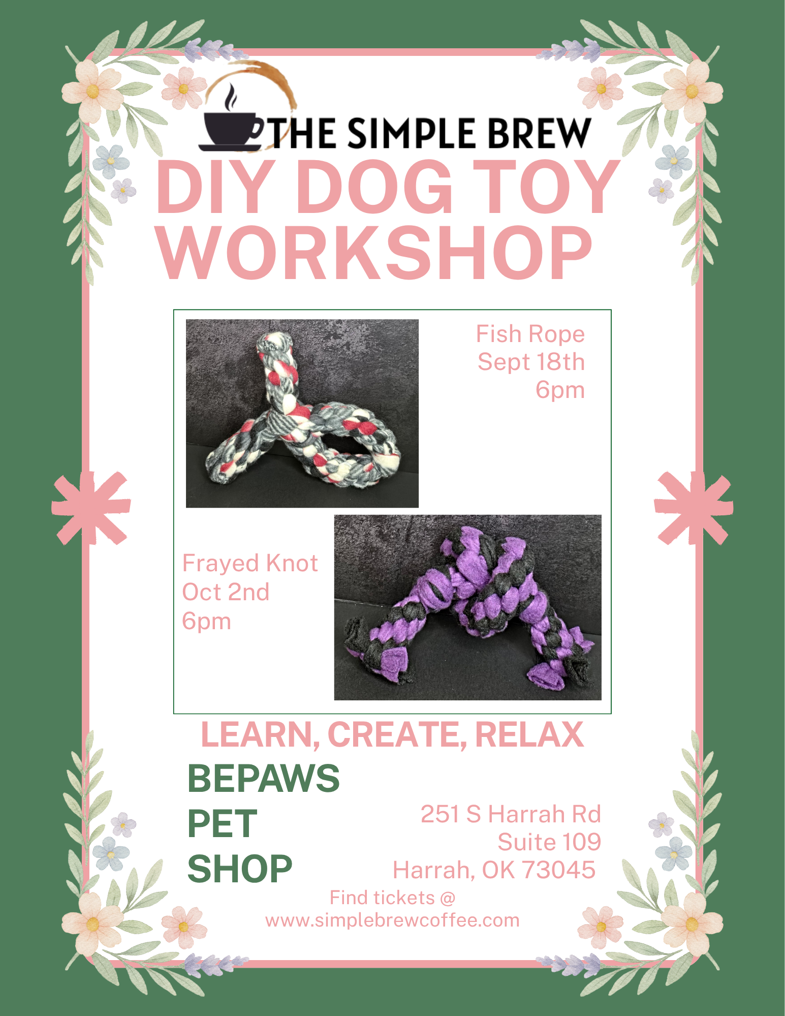 Dog Toy Making Class - Oct 2nd