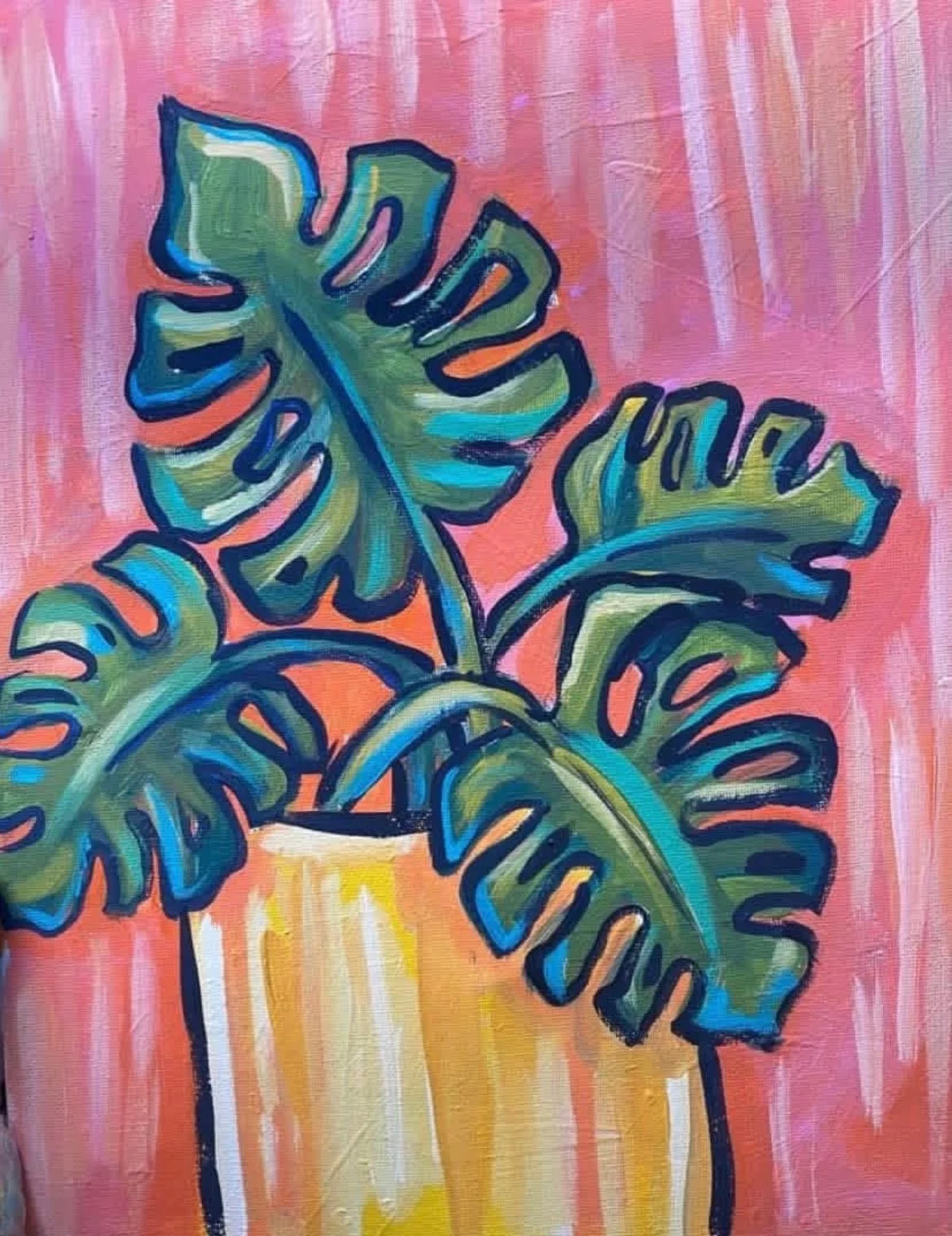 Monstera Canvas Paint Class - May 16th