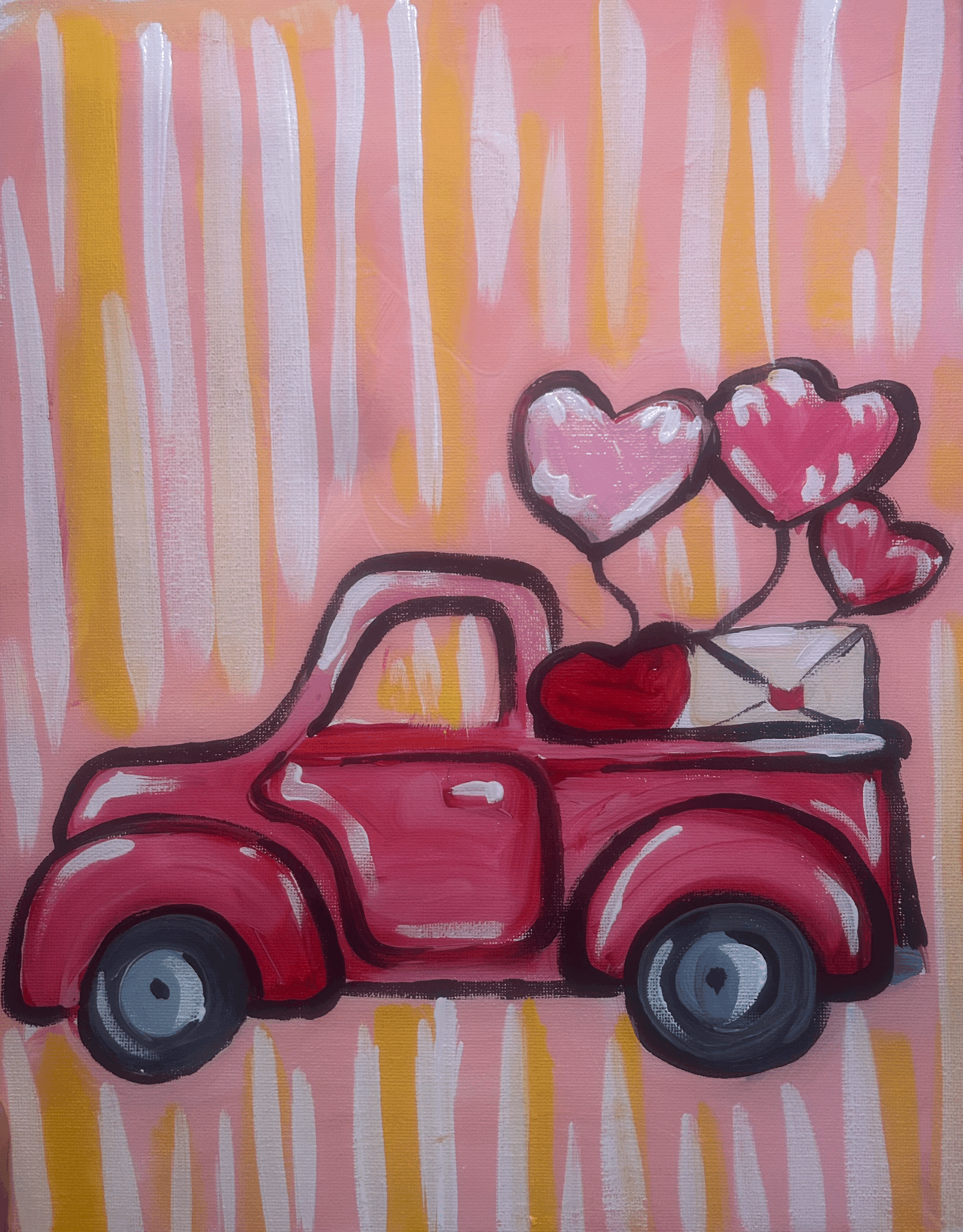 Valentine Truck Canvas Paint Class - Feb 13