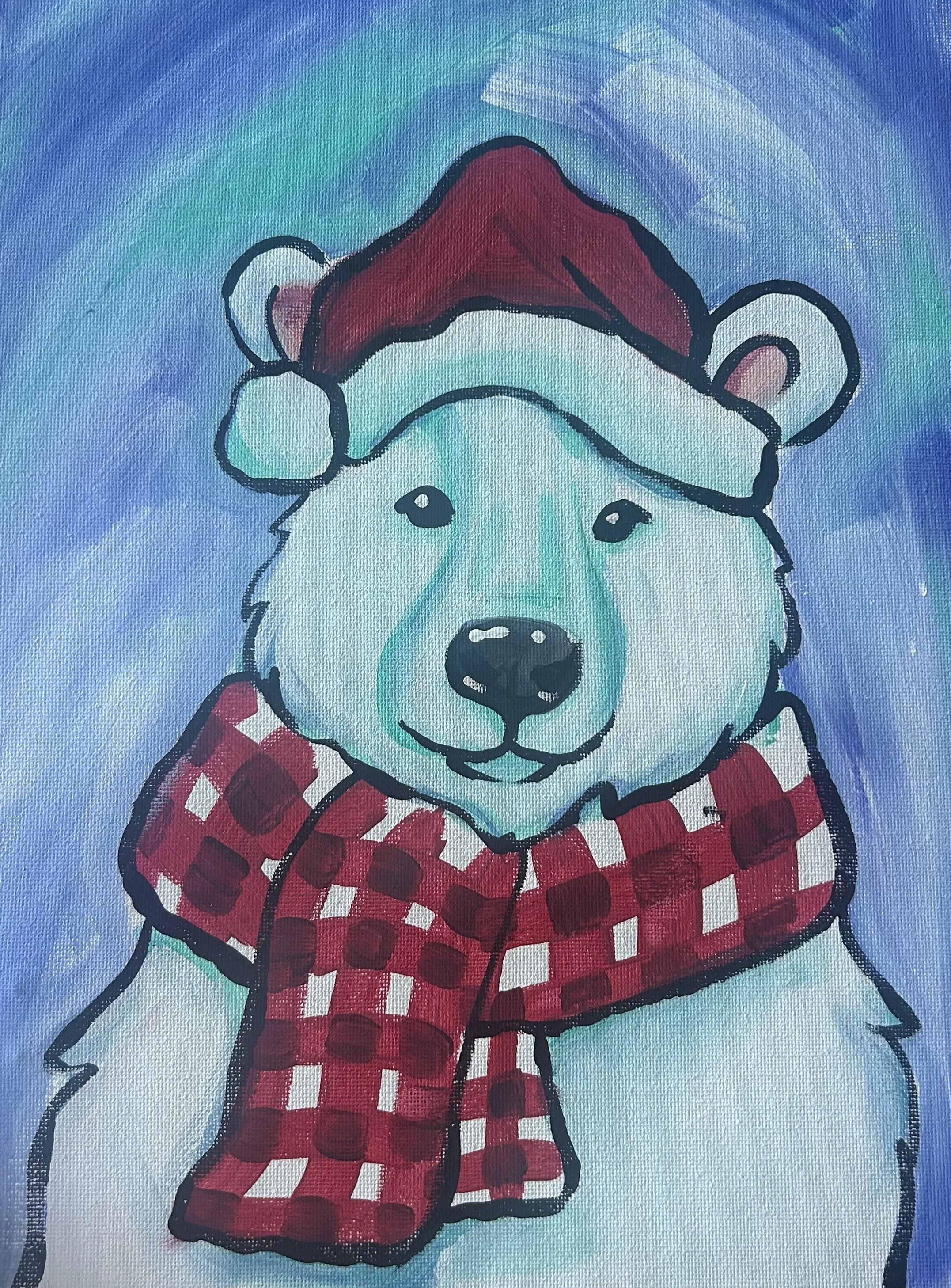 Polar Bear Canvas Paint Class - Jan 16