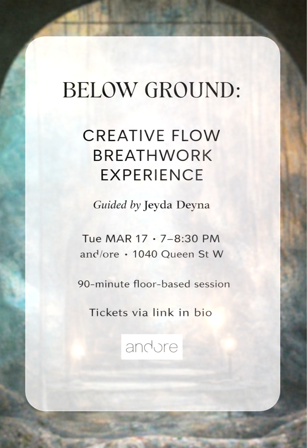 Below Ground: A Creative Flow Breathwork Experience