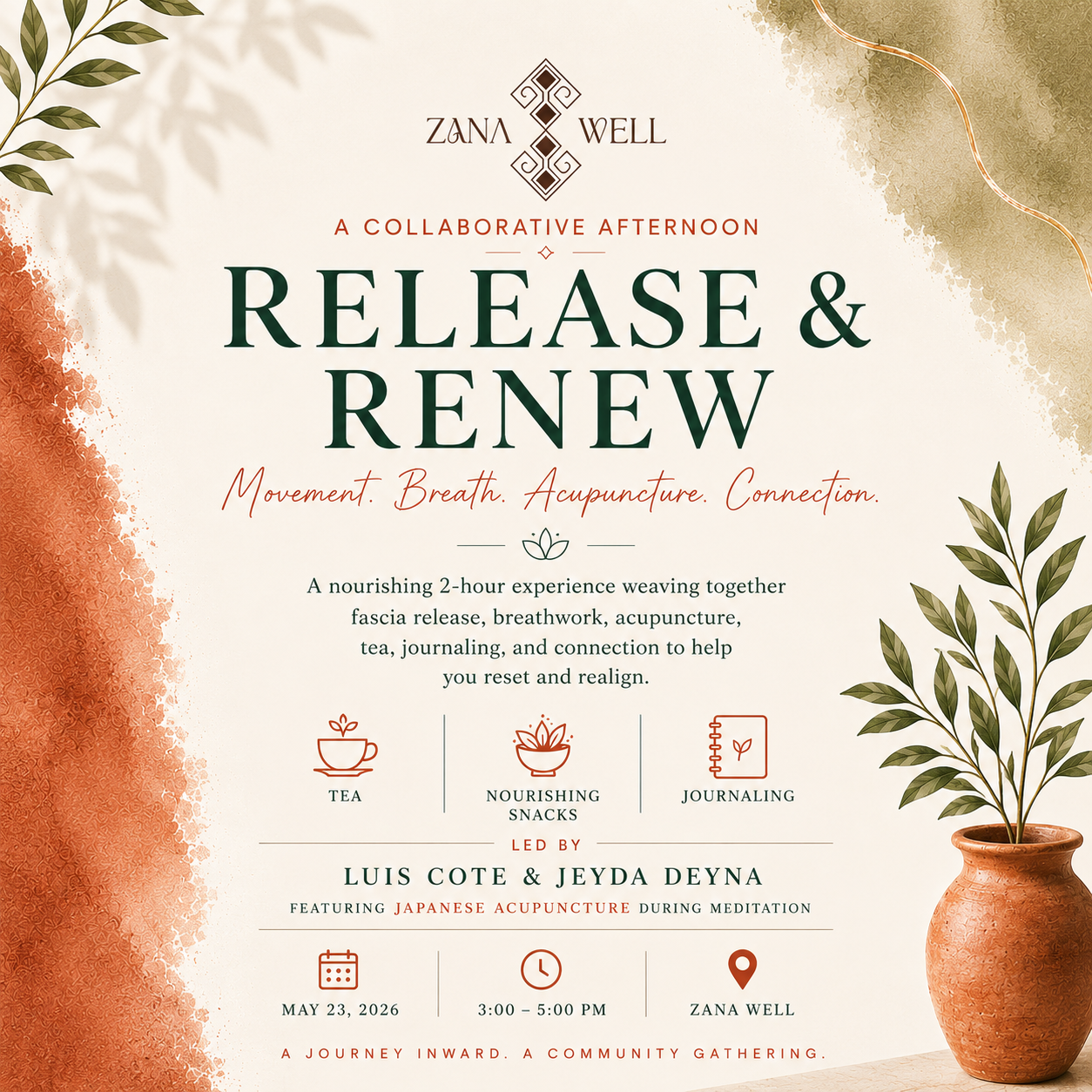 Release &amp; Renew: A Collaborative Afternoon at Zana Well
