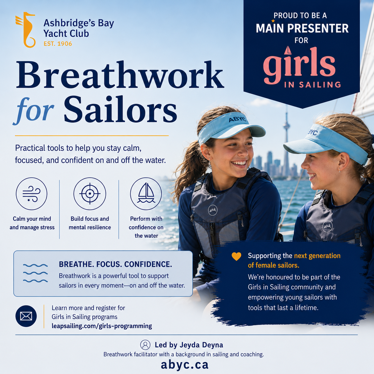 Girls in Sailing - Breathwork Day