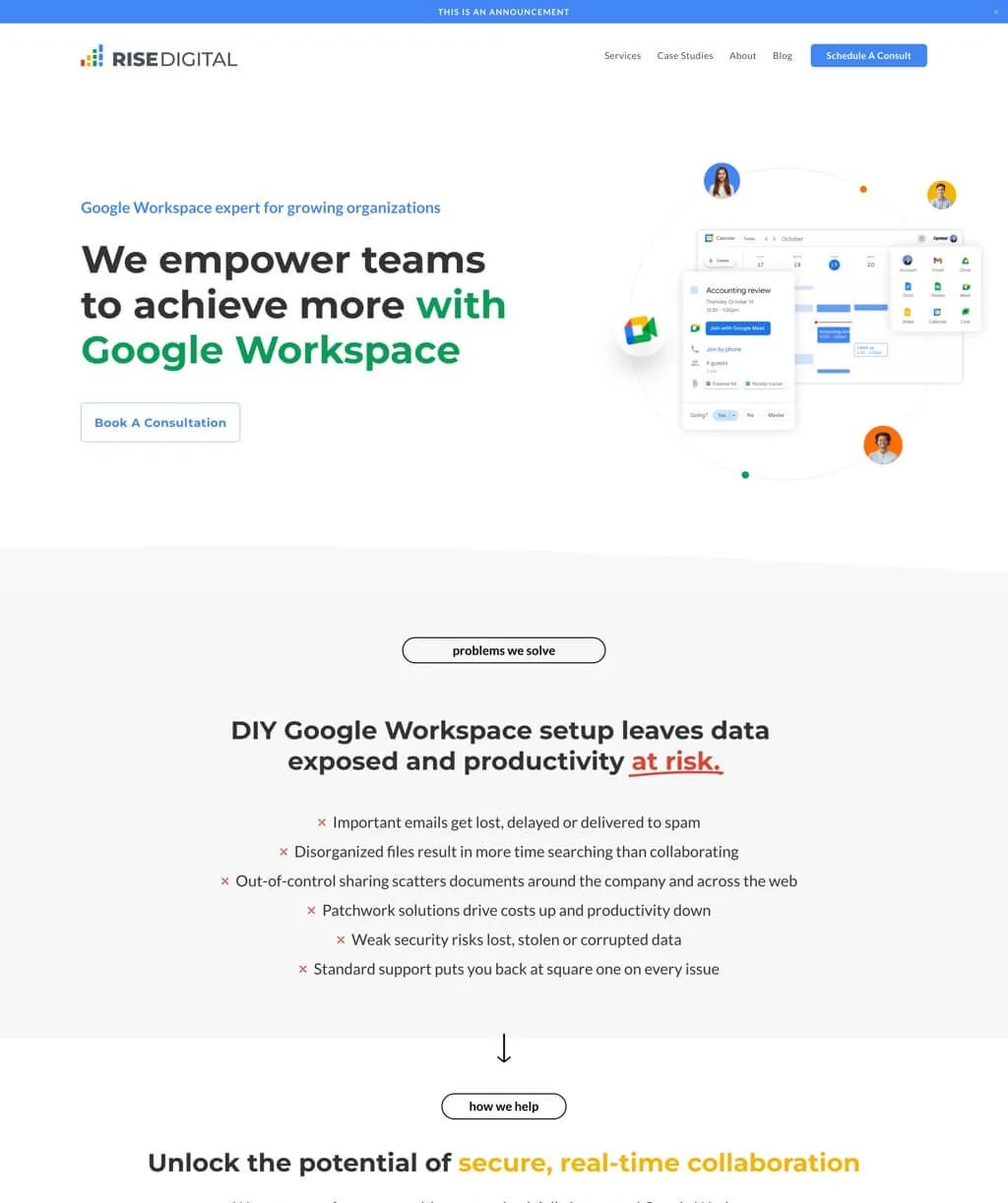 Rise Digital Website