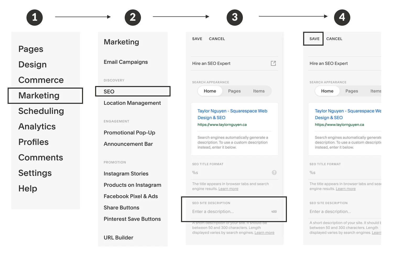 How to Use Meta Description in Squarespace