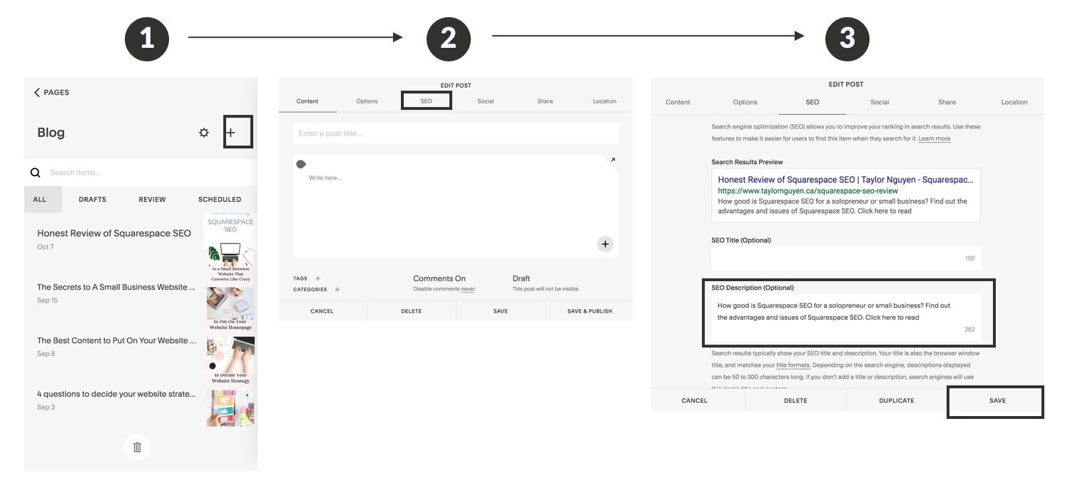 How to Use Meta Description in Squarespace