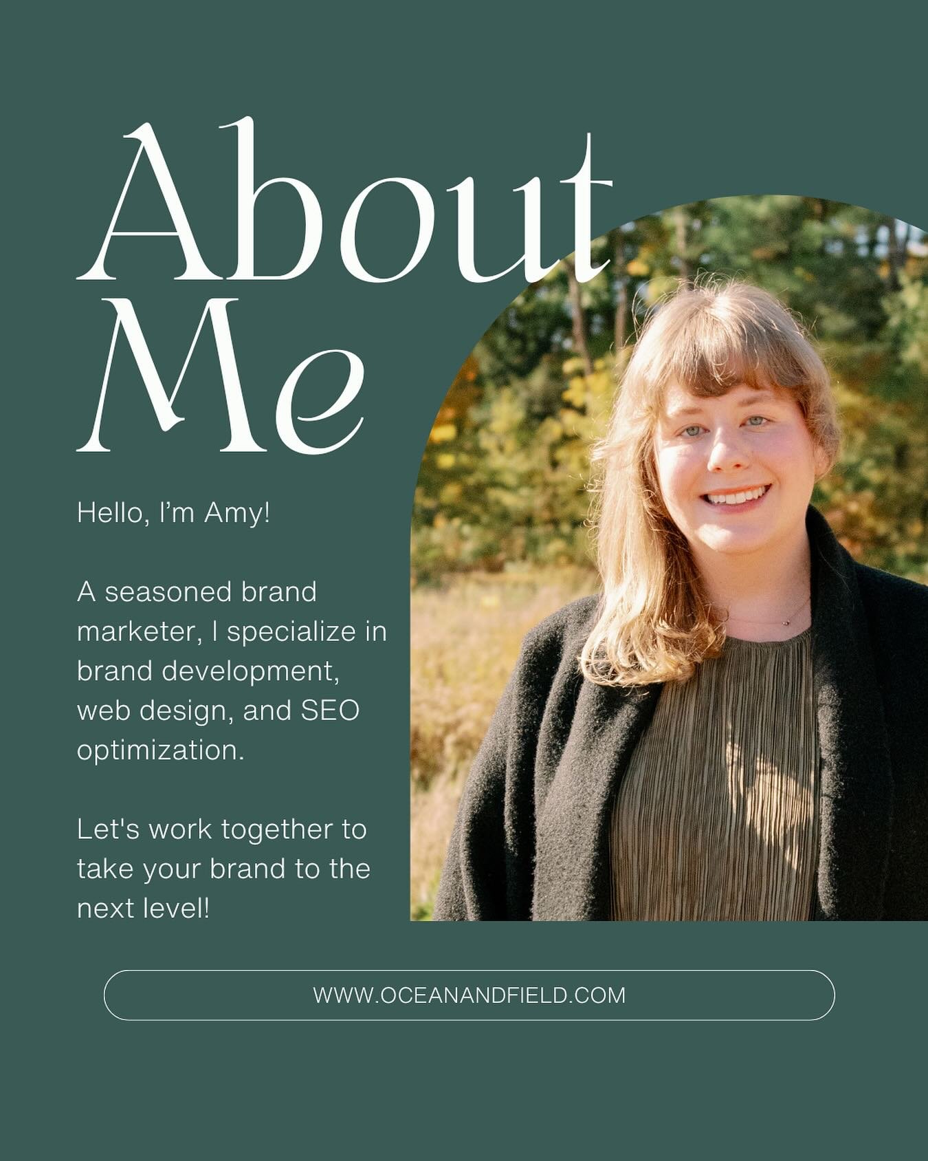 Hi! 👋 I&rsquo;m Amy

I founded Ocean + Field after 10+ years of working in brand marketing. I started my career in New York City, driving awareness for top luxury brands across the consumer goods industry.

In 2016, I decided to follow my passion of