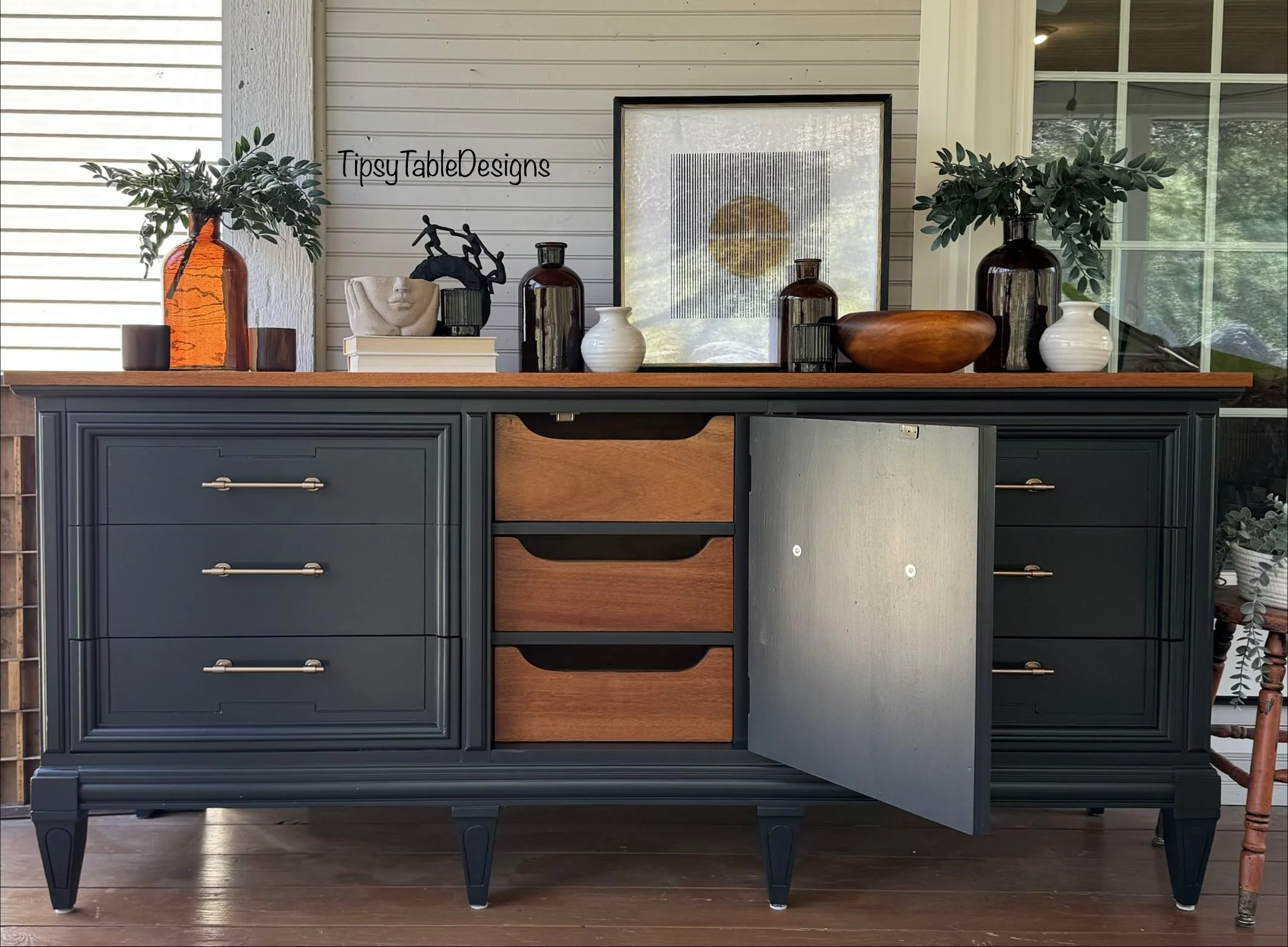 AVAILABLE: Onyx Black Dixie Nine Drawer Dresser