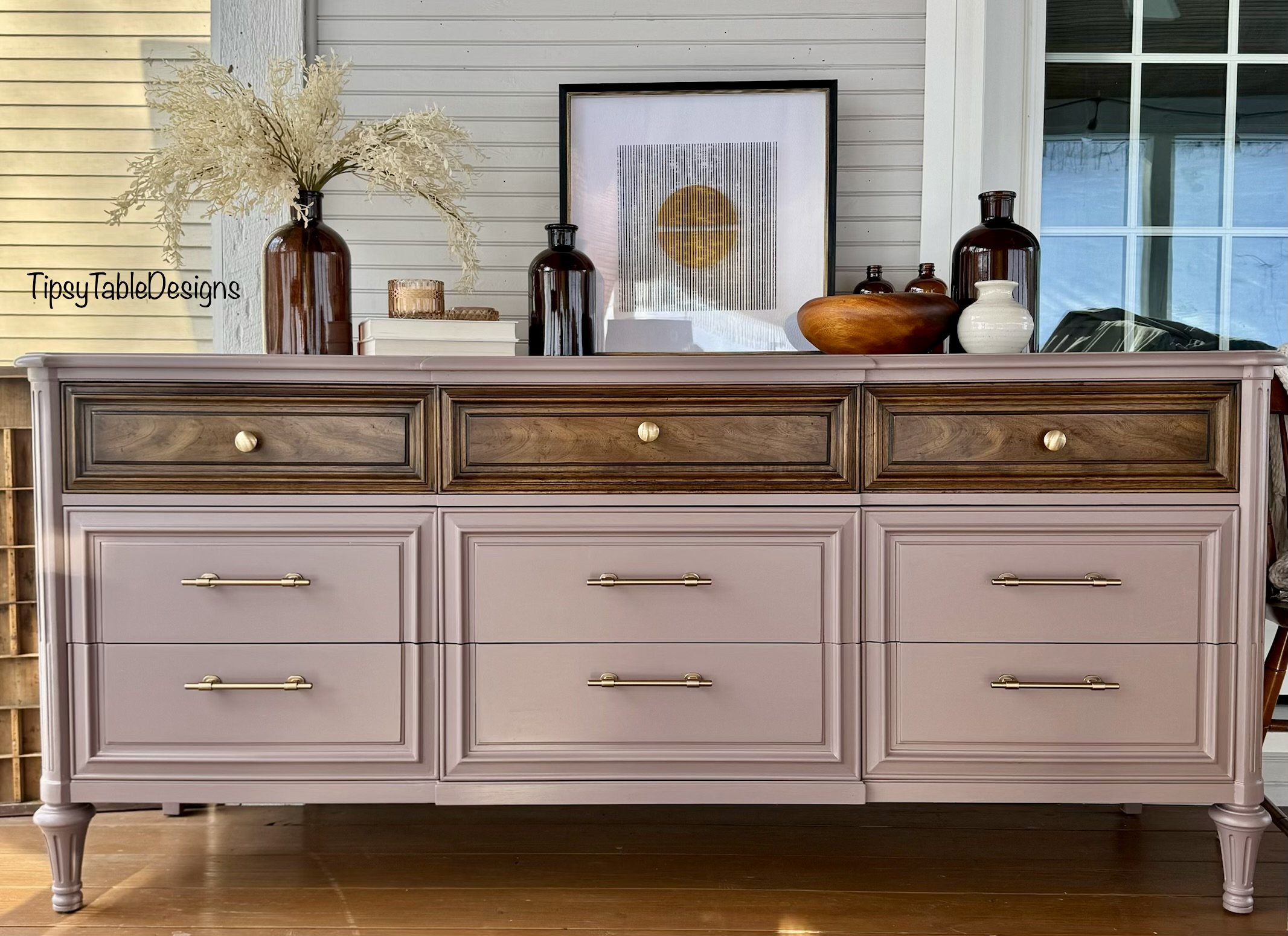 Cinnamon Slate Henredon Dresser