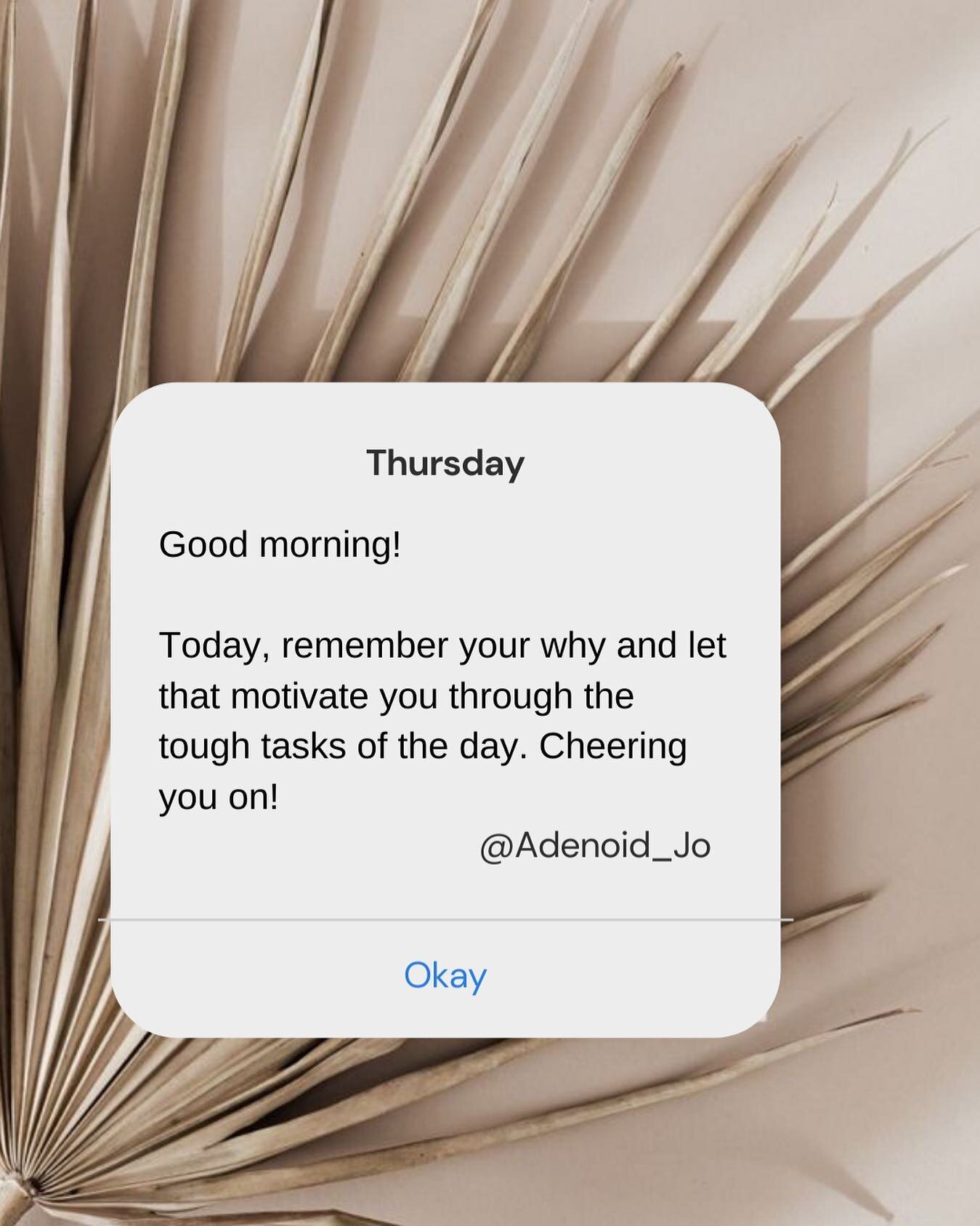 / ~ R E M E M B E R ~ /

Good morning!

Today, remember your why and let that motivate you through the tough tasks of the day. Cheering you on!

&bull;
&bull;
&bull;
&bull;
&bull;
&bull;
&bull;
&bull;
&bull;
&bull;
&bull;

 #medschool #medicalschool 