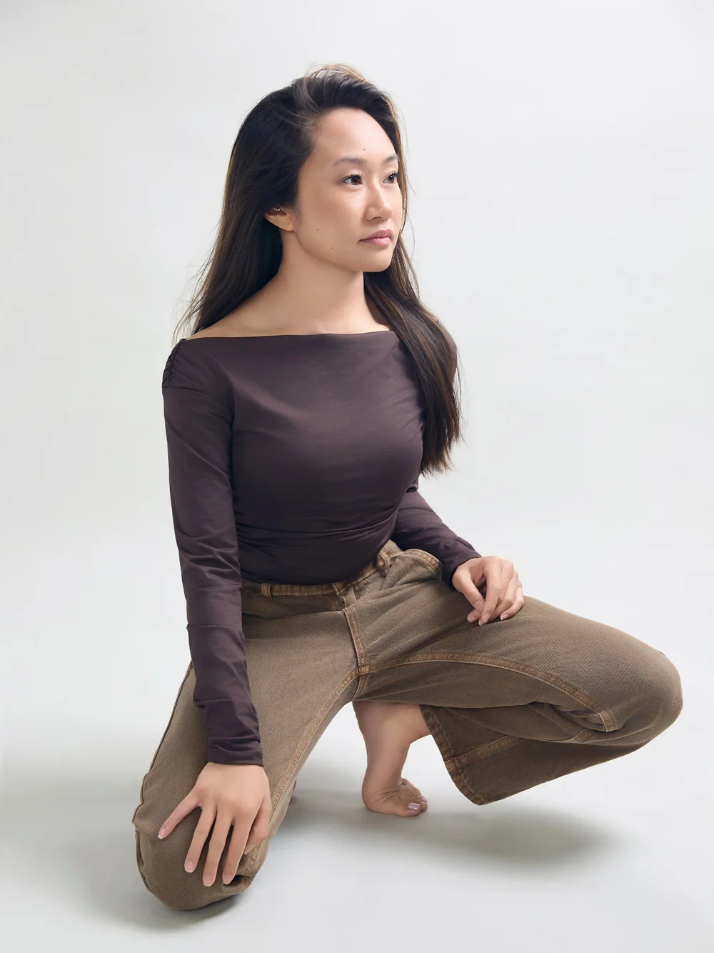 Clean editorial portrait