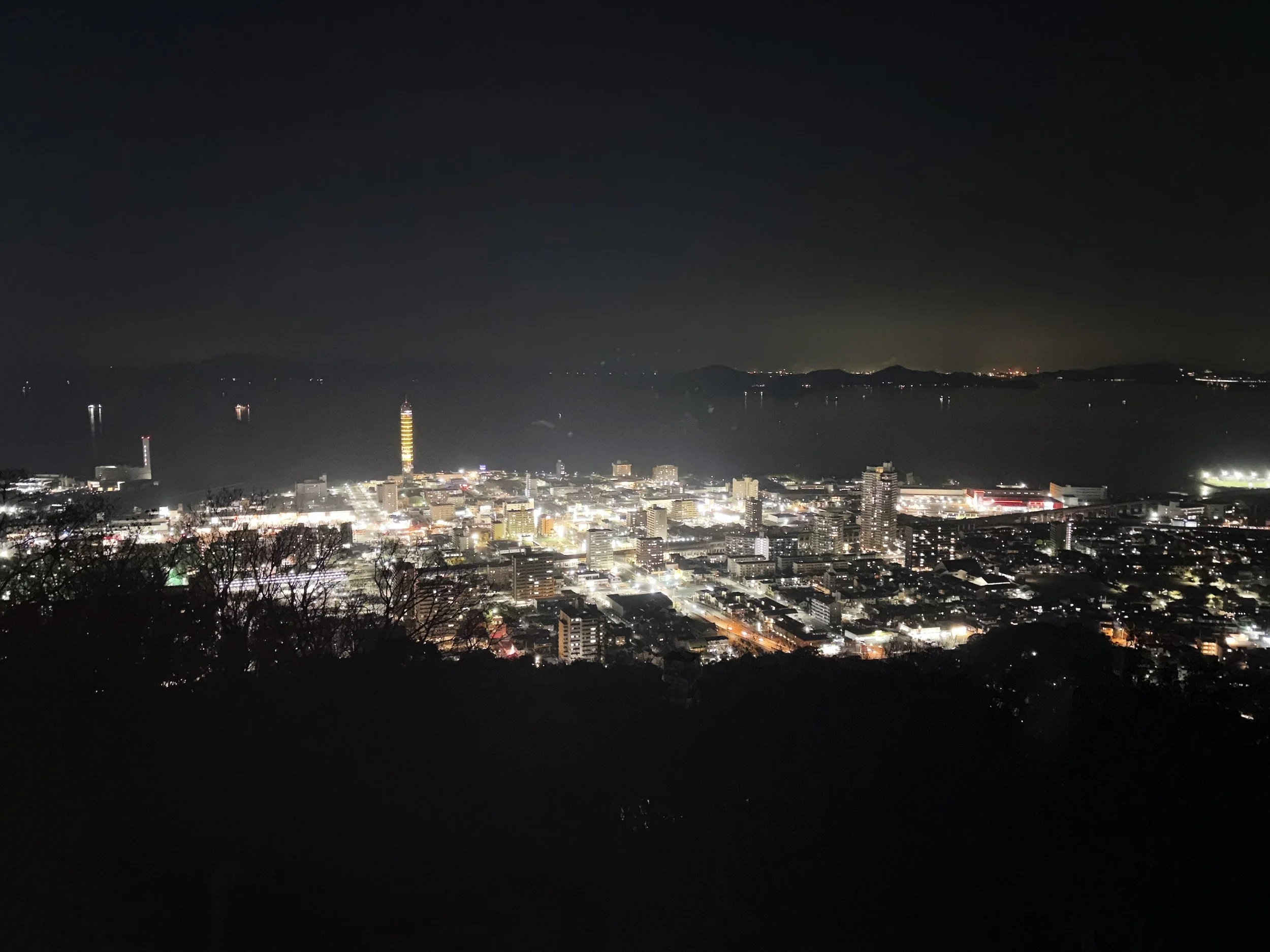 青ノ山山頂　香川　香川県　夜景　夜景の写真　写真