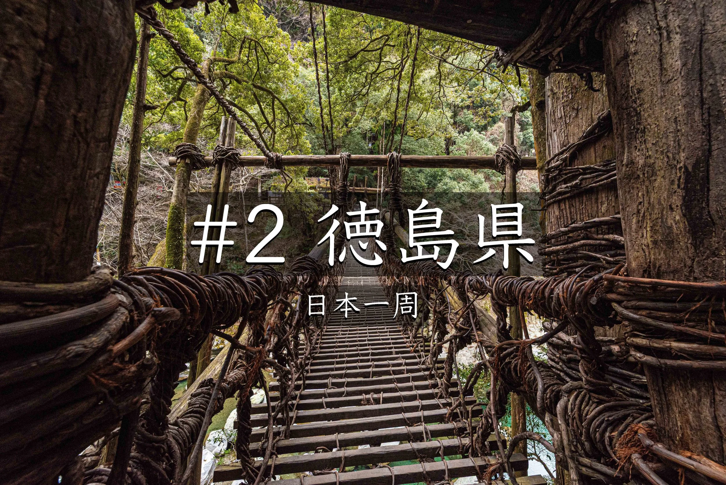 #26 【徳島】祖谷のかずら橋へ行ってきた｜絶景とスリルを楽しめる秘境スポット （日本一周）