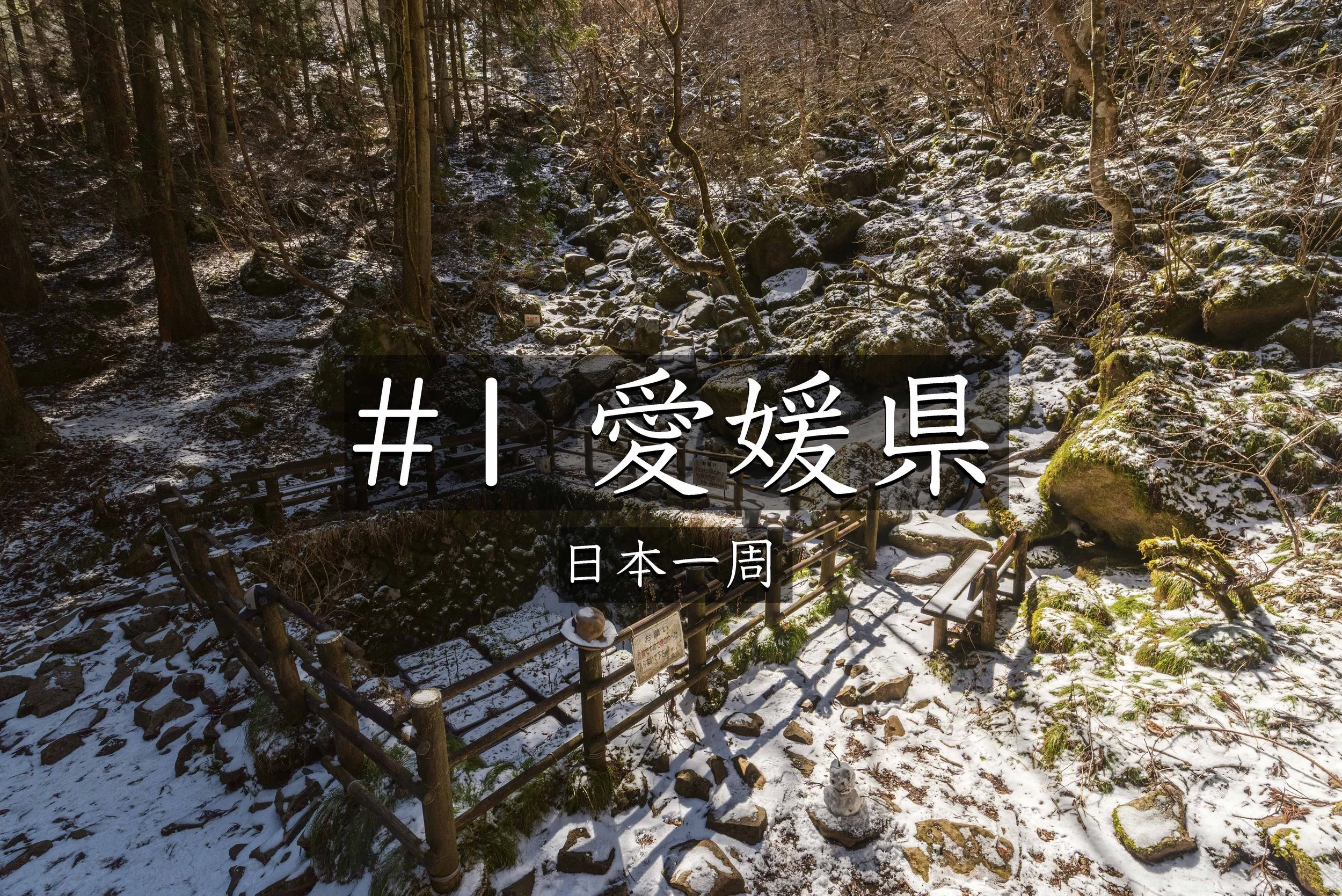 #44【愛媛】 （日本一周）土砂崩れも乗り越えて辿り着いた絶景｜上林森林公園 風穴と雪の森