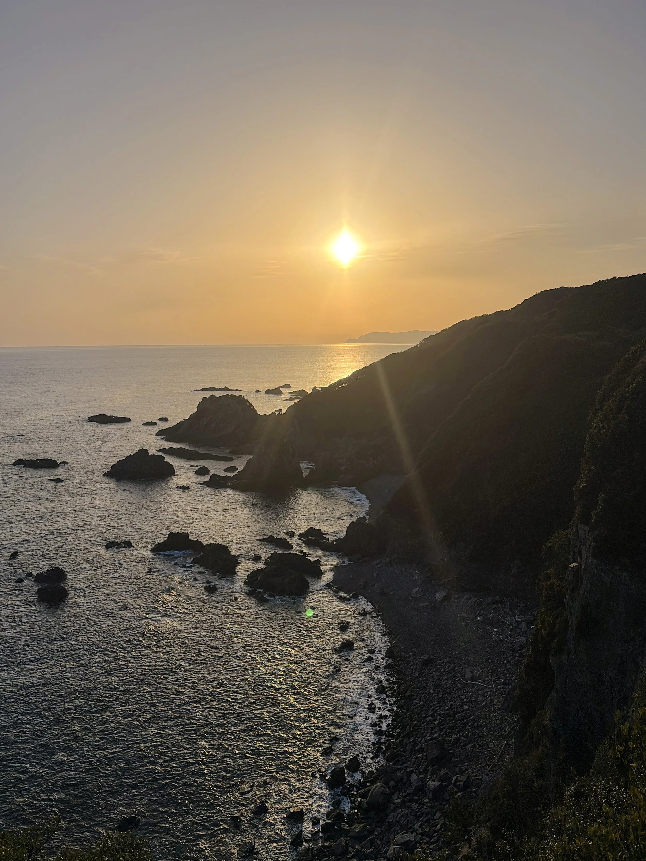 日本絶景、日本一周、高知、四国、叶崎展望台、夕日