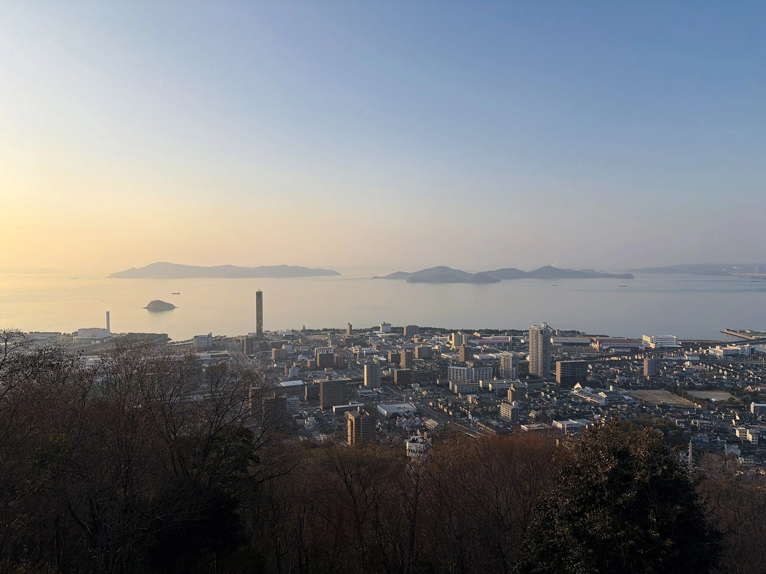 青ノ山山頂　香川　香川県　夕焼け　夕焼けの写真　写真
