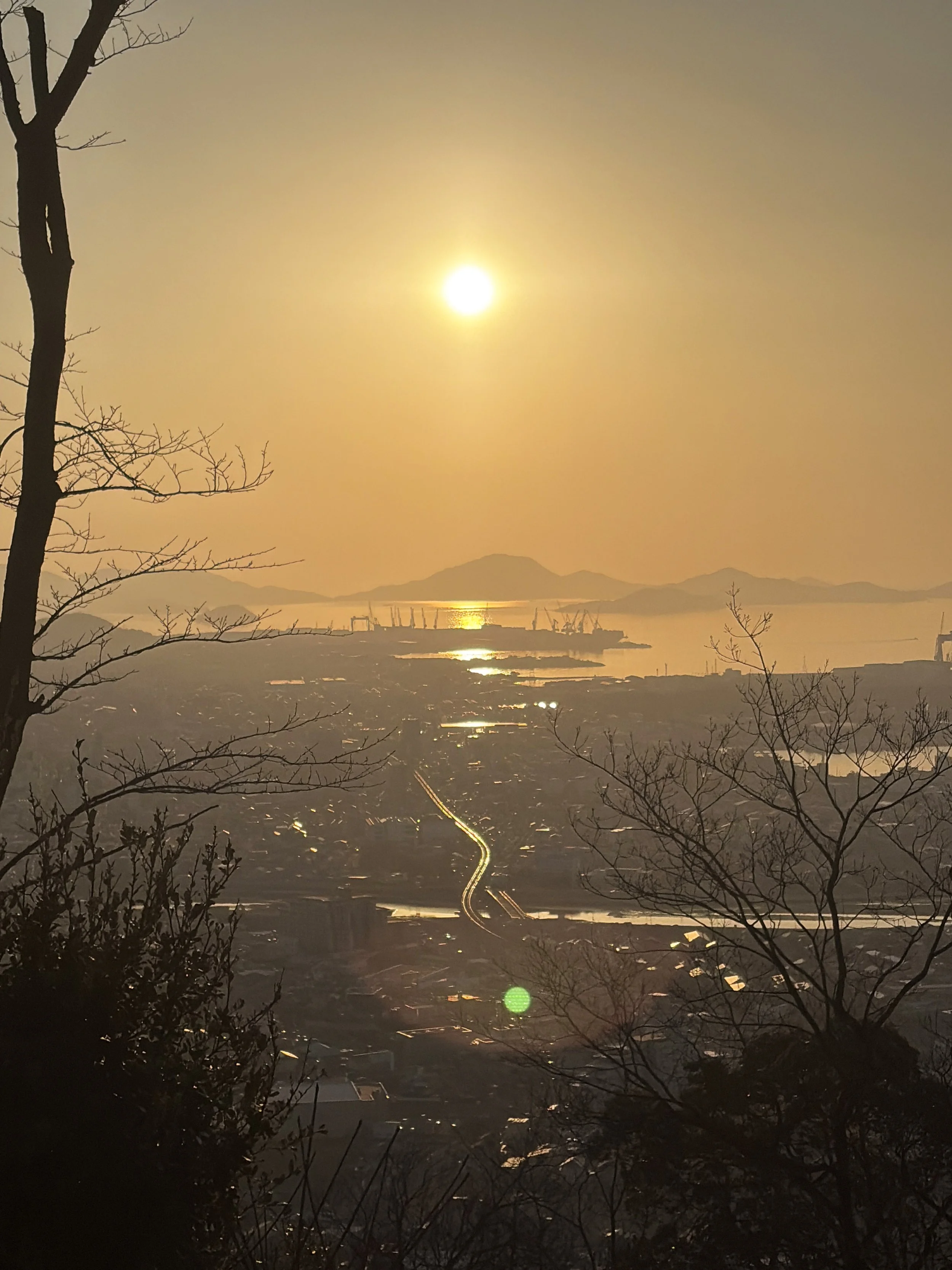 青ノ山山頂　香川　香川県　夕焼け　夕焼けの写真　夕日　夕日の写真　写真