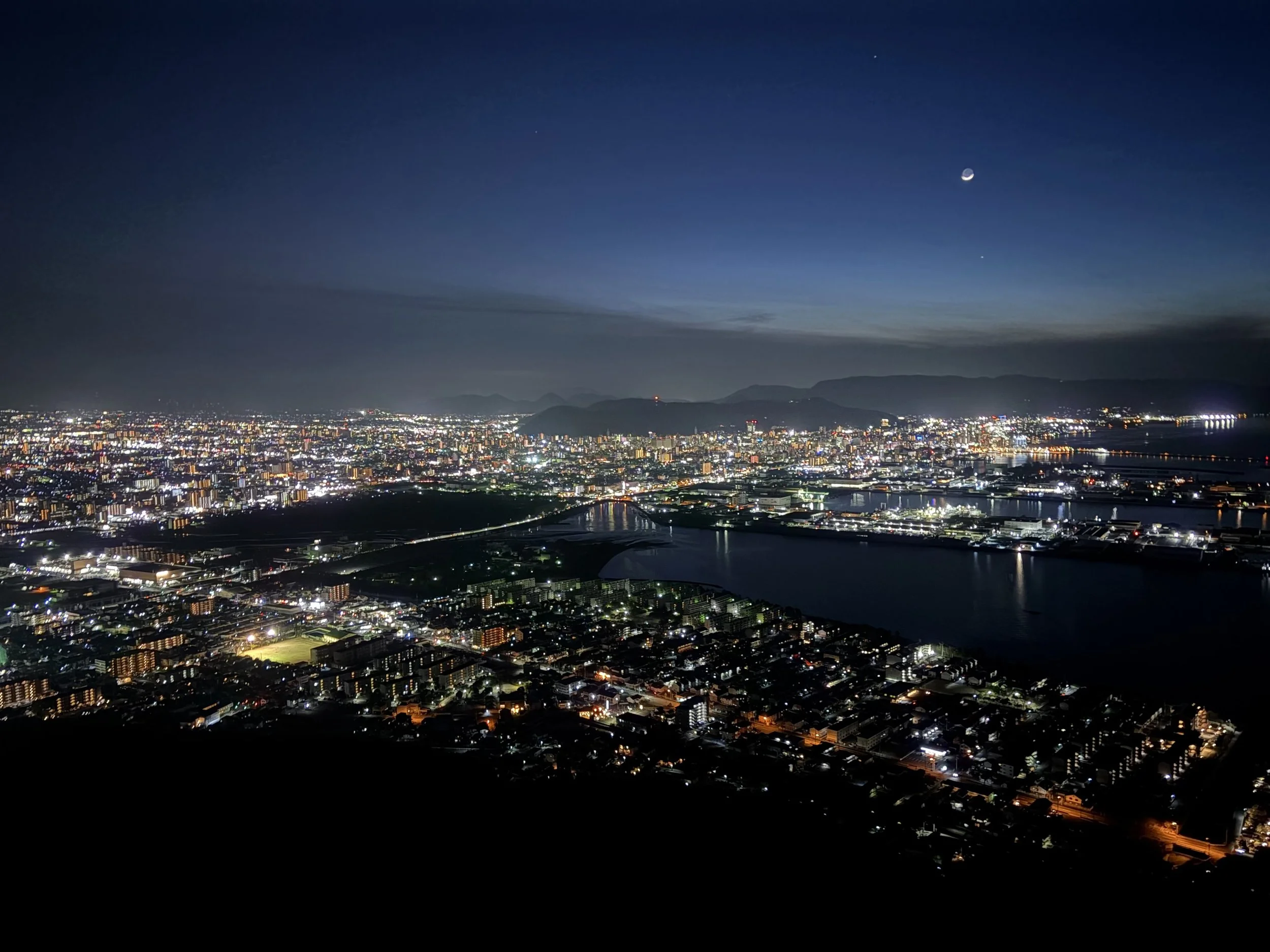 香川　香川県　獅子の霊巌展望台　夜景　夜景の写真　写真
