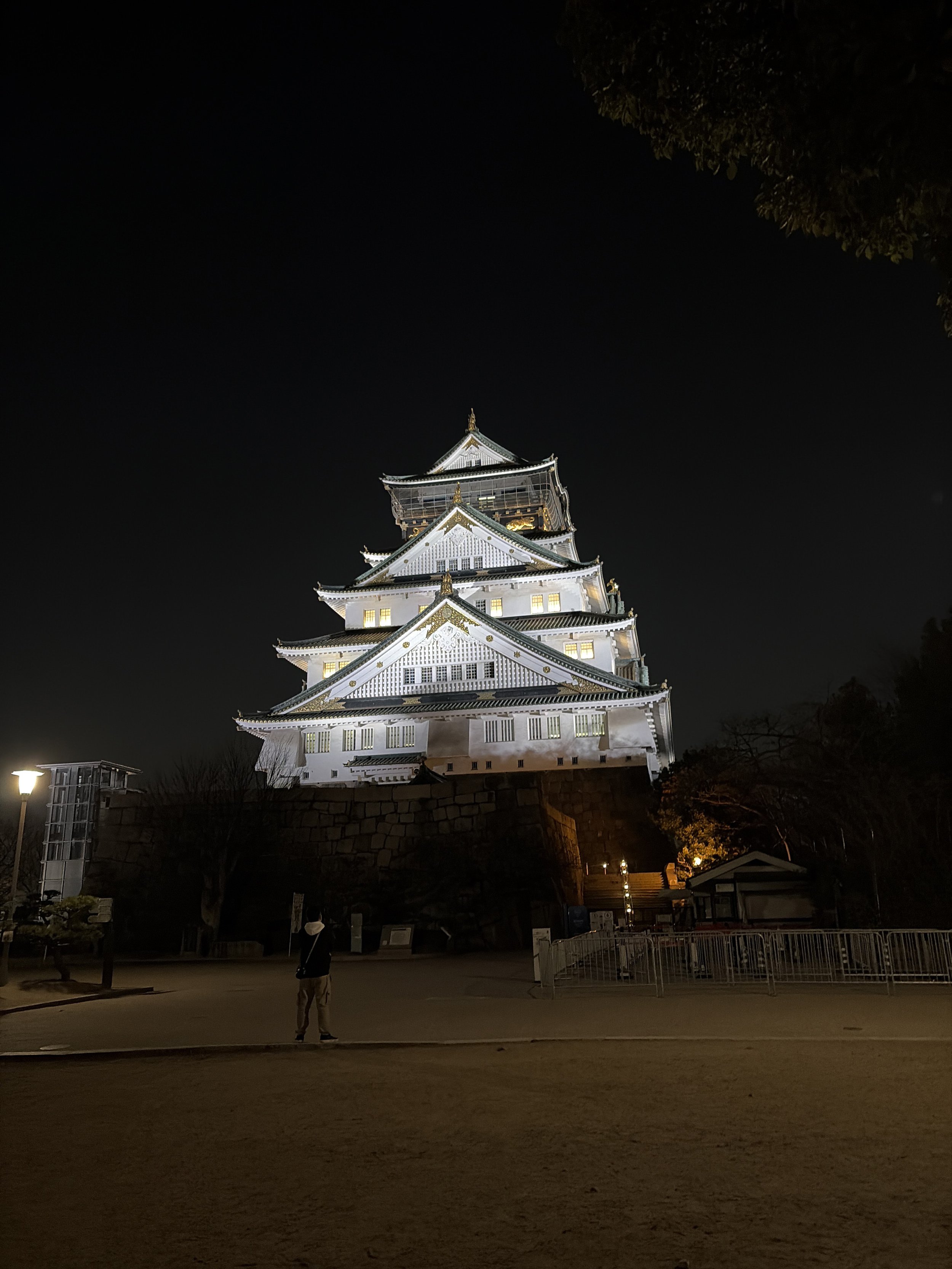 大阪城、ライトアップ