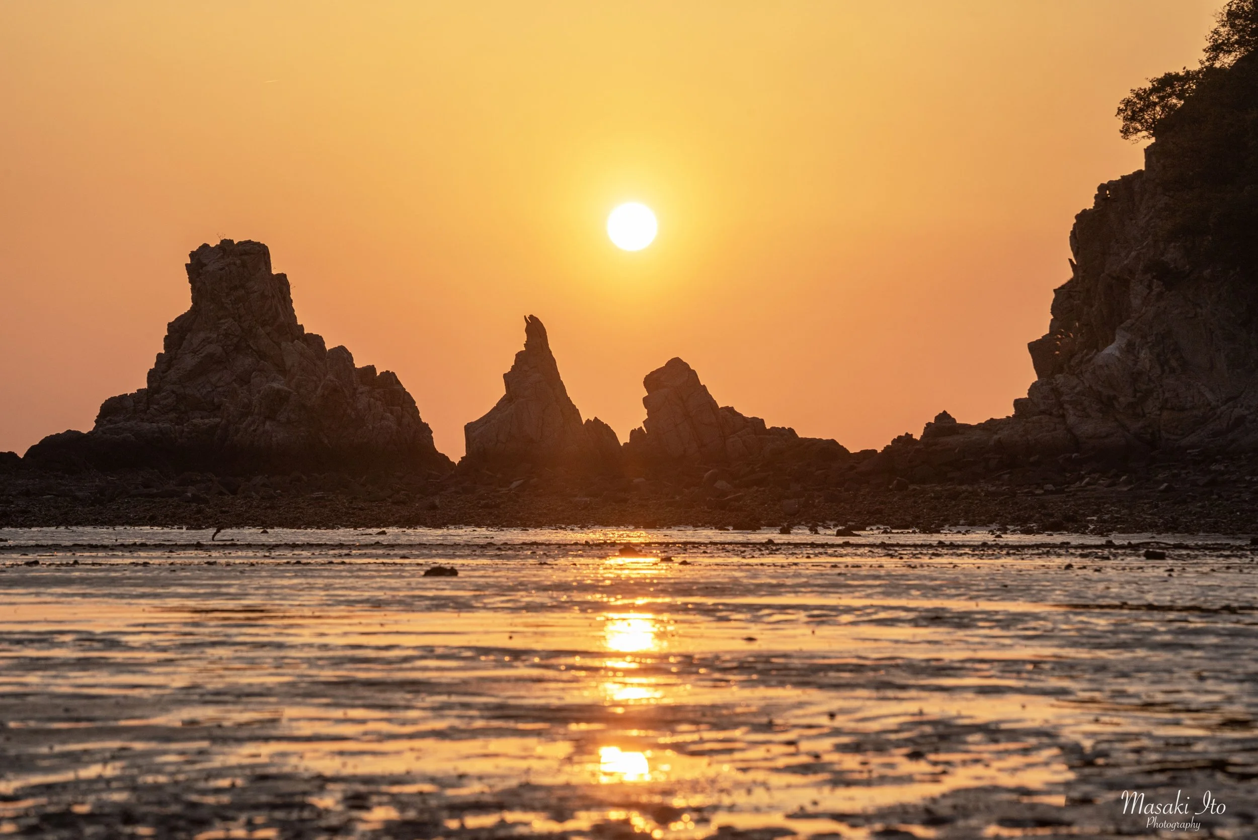 香川、四国、夕日、写真、絶景、鴨の越し
