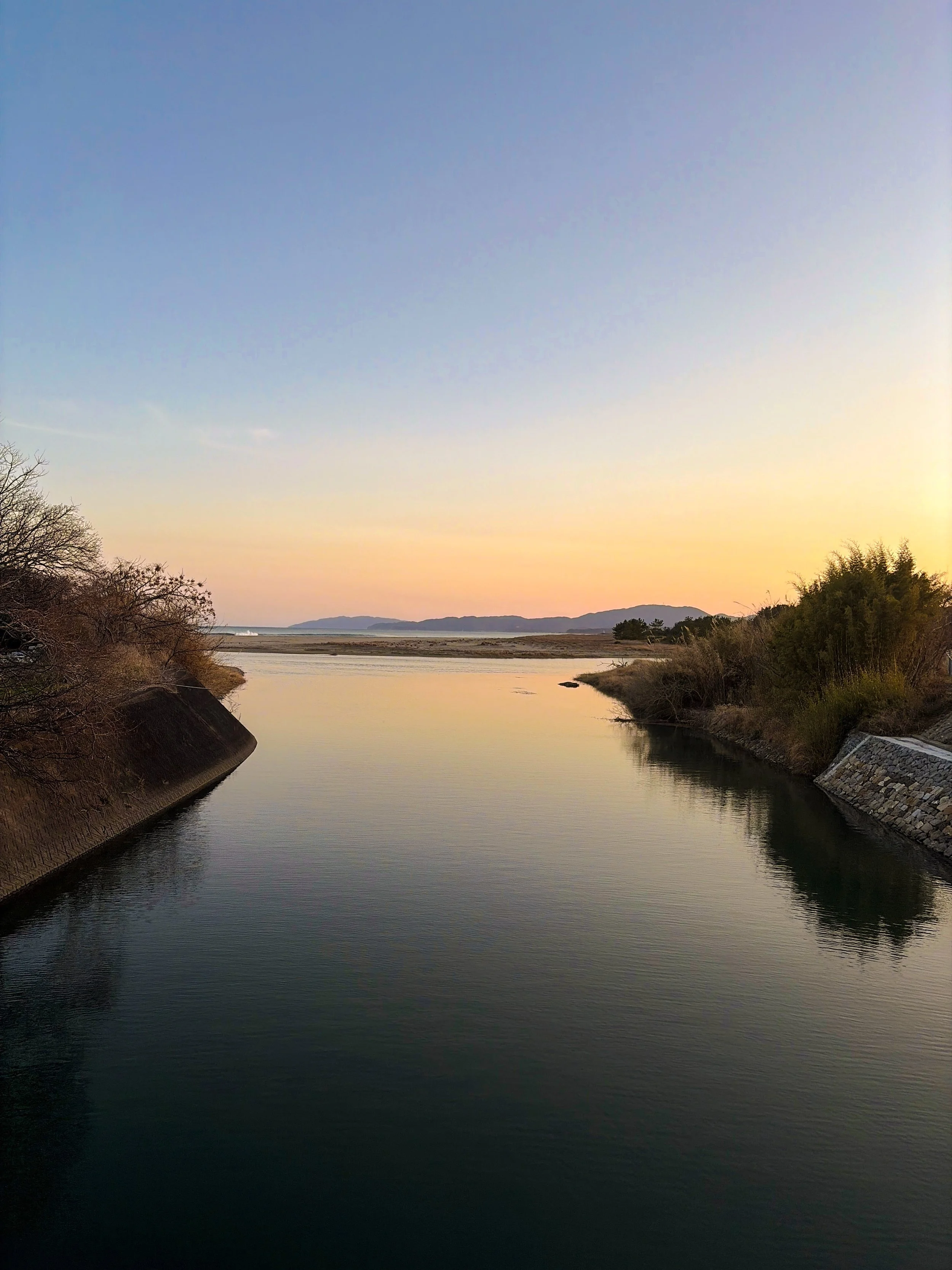 高知、四国、道の駅 ビオスおおがた、夕焼け