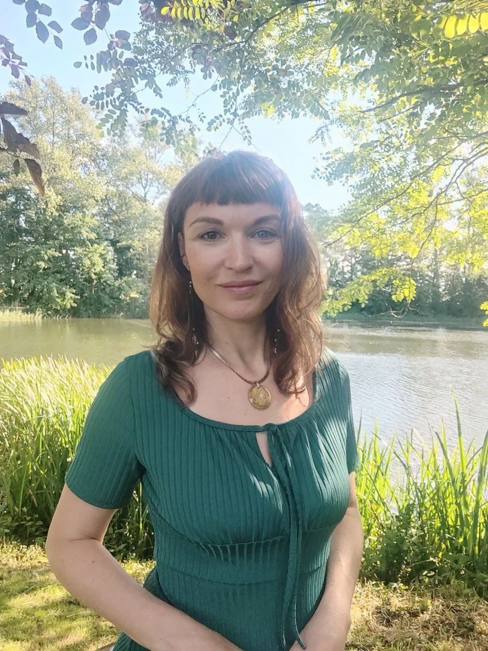 Frau am See